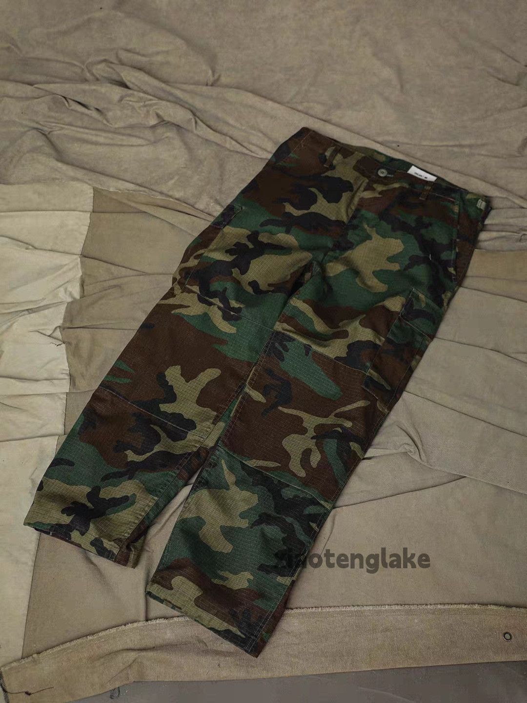 Designer × Japanese Brand × Vintage utility military outdoor loose baggy camo cargo pants Size US 36 / EU 52 - 10 Thumbnail
