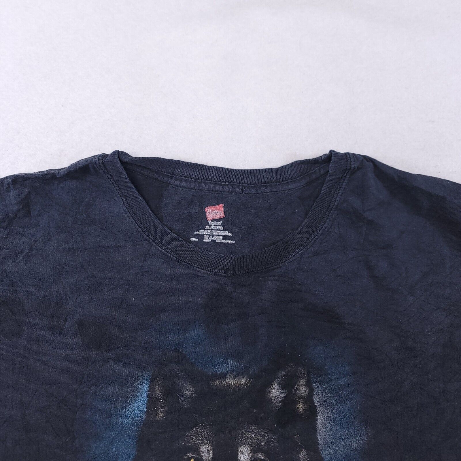 Hanes Hanes Wolf Pullover T Shirt Mens Size Extra Large XL Black Size US XL / EU 56 / 4 - 1 Thumbnail