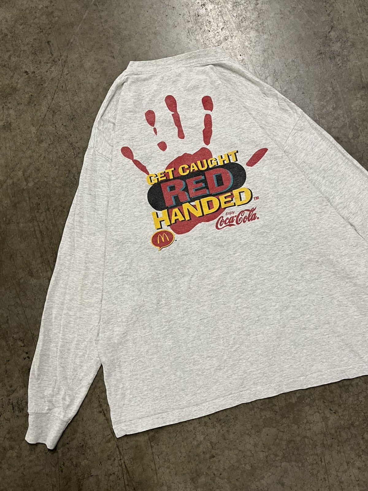 Vintage Vintage 90s McDonald’s promo tee shirt funny hype rare Size US XL / EU 56 / 4 - 1 Thumbnail