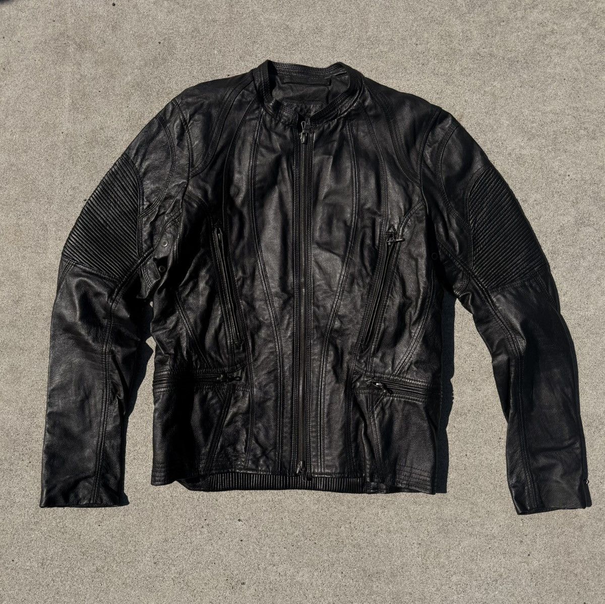 GOA Goa bono black leather jacket | Grailed