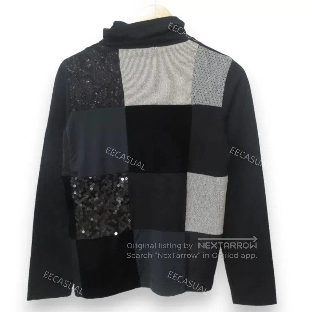 Comme des Garcons Color Block High Neck Long Sleeve Top. Size M / US 6-8 / IT 42-44 - 2 Thumbnail