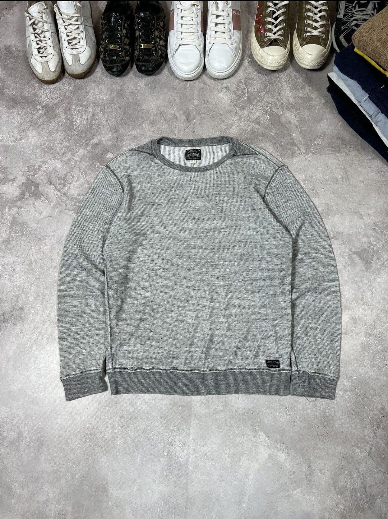 Other Vintage Diesel Distressed Waffle Sweatshirt Size US S / EU 44-46 / 1 - 1 Thumbnail