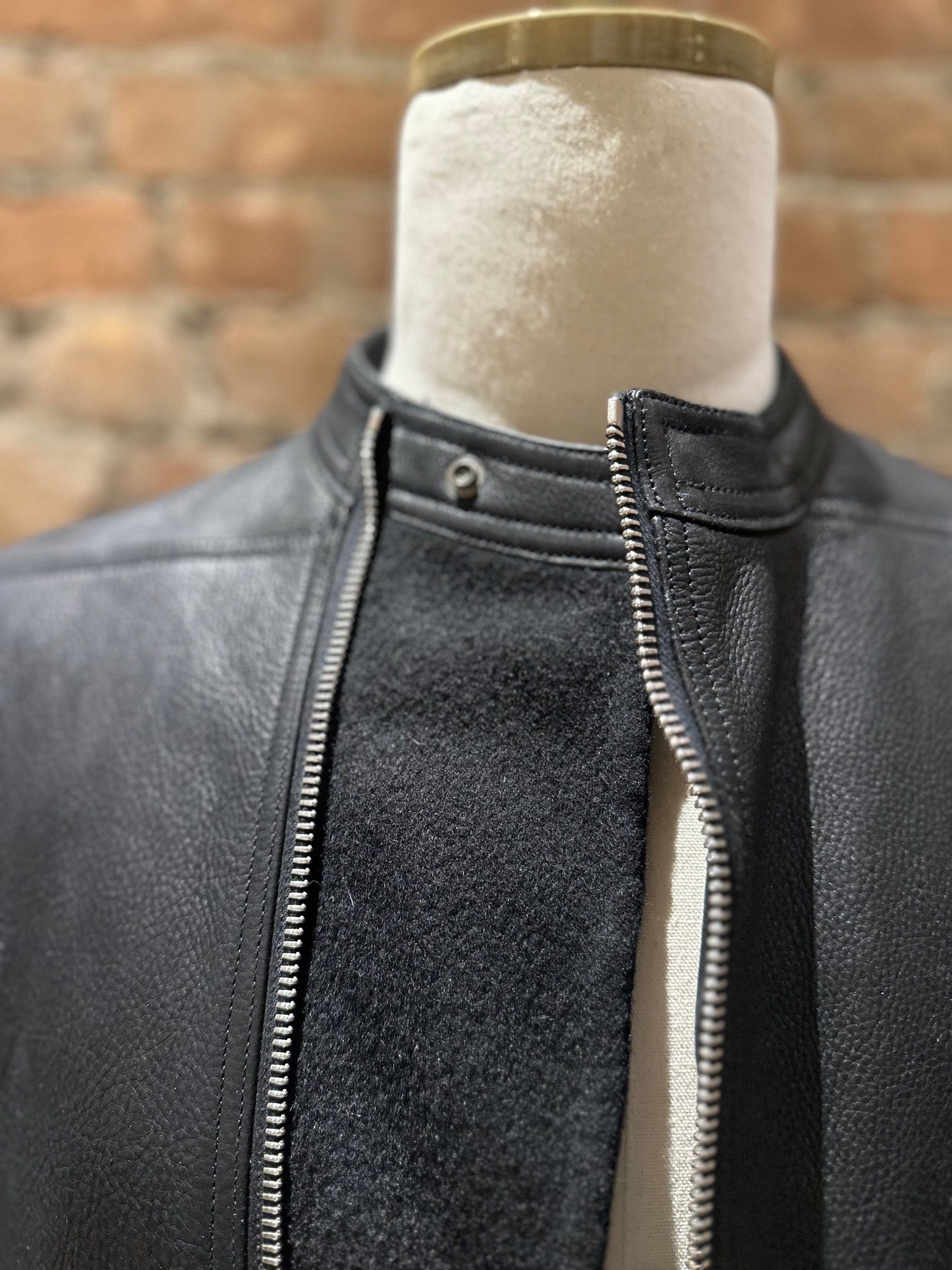 Rick Owens Rick Owens Leather Wool Jacket w/ Elbow Patches Size US M / EU 48-50 / 2 - 4 Thumbnail