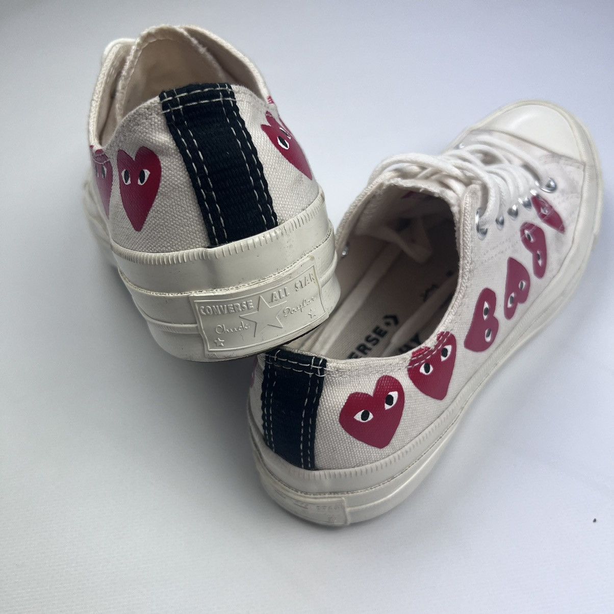Comme des Garcons × Converse × Japanese Brand Converse x Comme des Garçons Play Chuck tailor Size US 7.5 / IT 37.5 - 3 Thumbnail