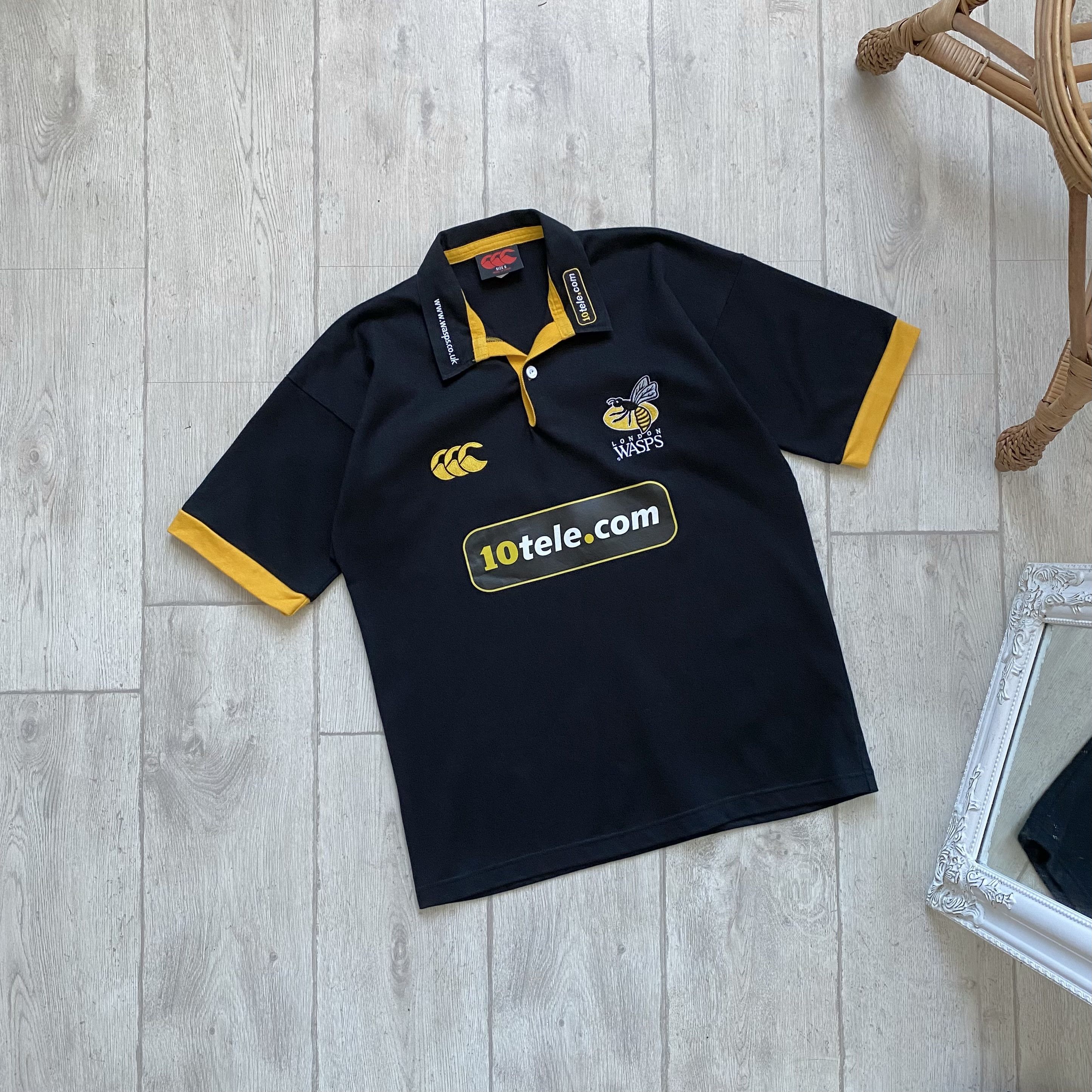 Canterbury of New Zealand 🏈Vintage London Wasps RFC rugby shirt jersey 05/06 Size US S / EU 44-46 / 1 - 1 Thumbnail