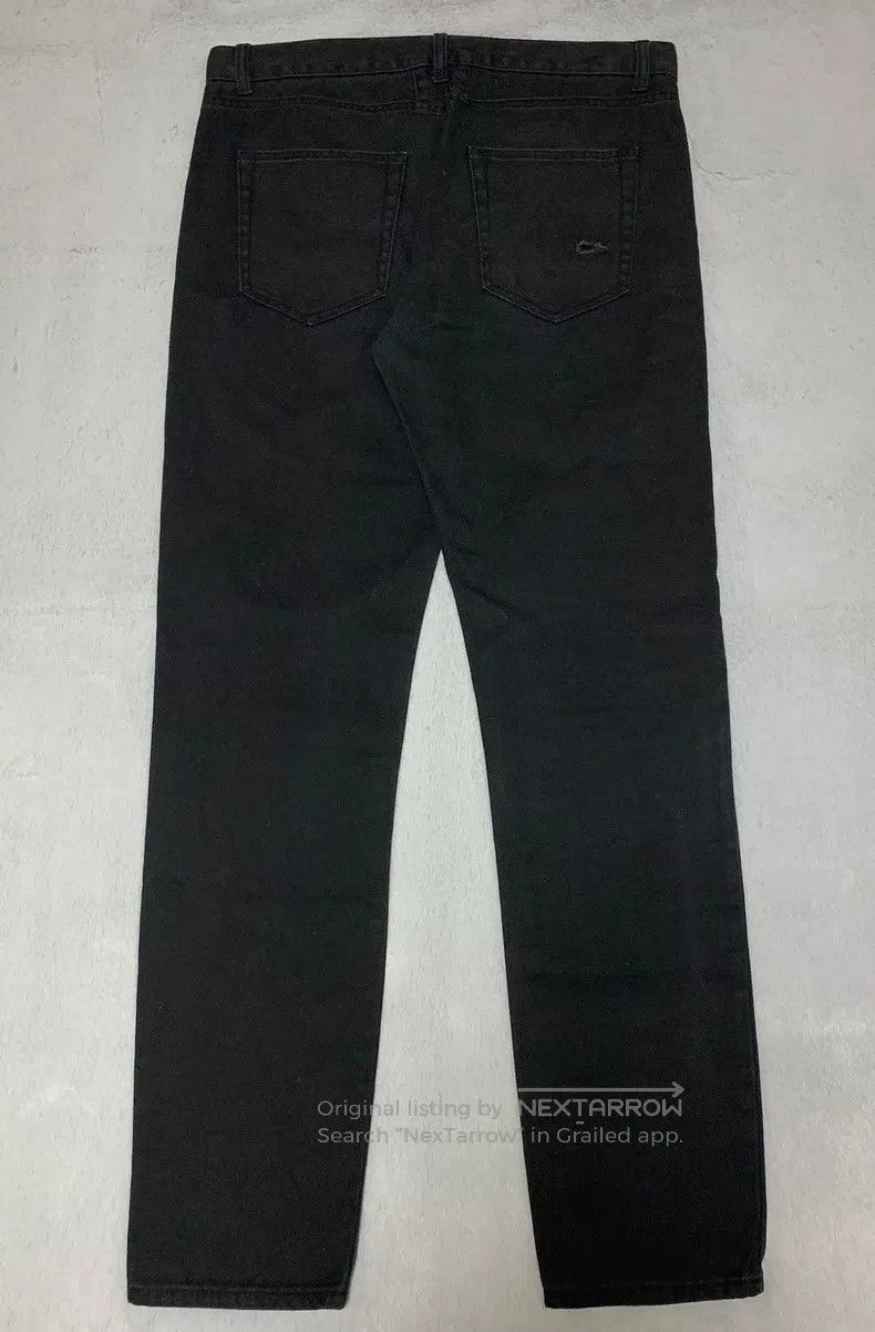 Saint Laurent Paris Saint Laurent Paris Black Triple Slit Destroyed Denim Jean Size US 34 / EU 50 - 2 Thumbnail