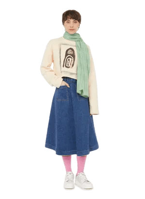 Acne Studios o1y0725 Crewneck Sweatshirt in Beige Size XXS / US 00 / IT 34 - 5 Thumbnail