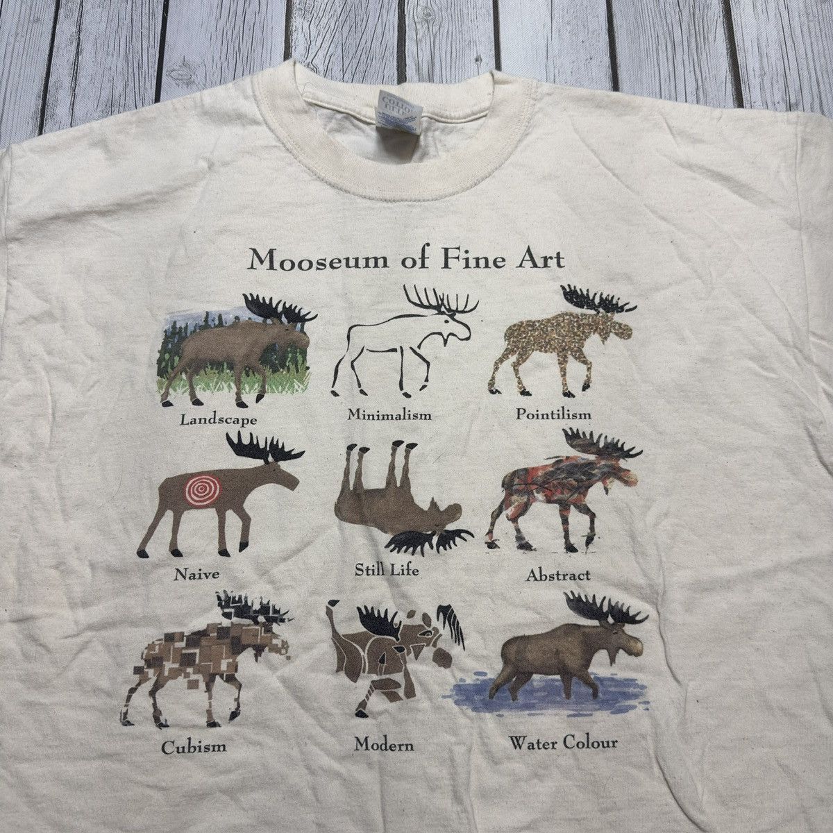 Gildan × Vintage Vintage Moose tee Size US XL / EU 56 / 4 - 3 Thumbnail