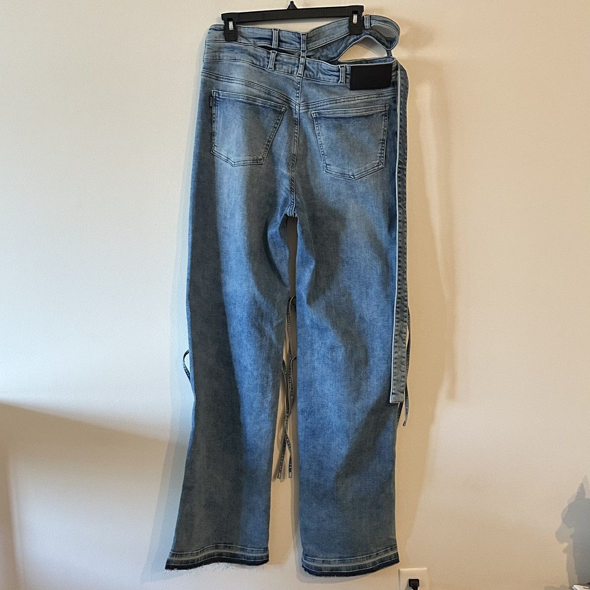Ottolinger Ottolinger Strappy Signature Wrap Jeans Blue M Streetwear Size 34" / US 12 / IT 48 - 3 Thumbnail