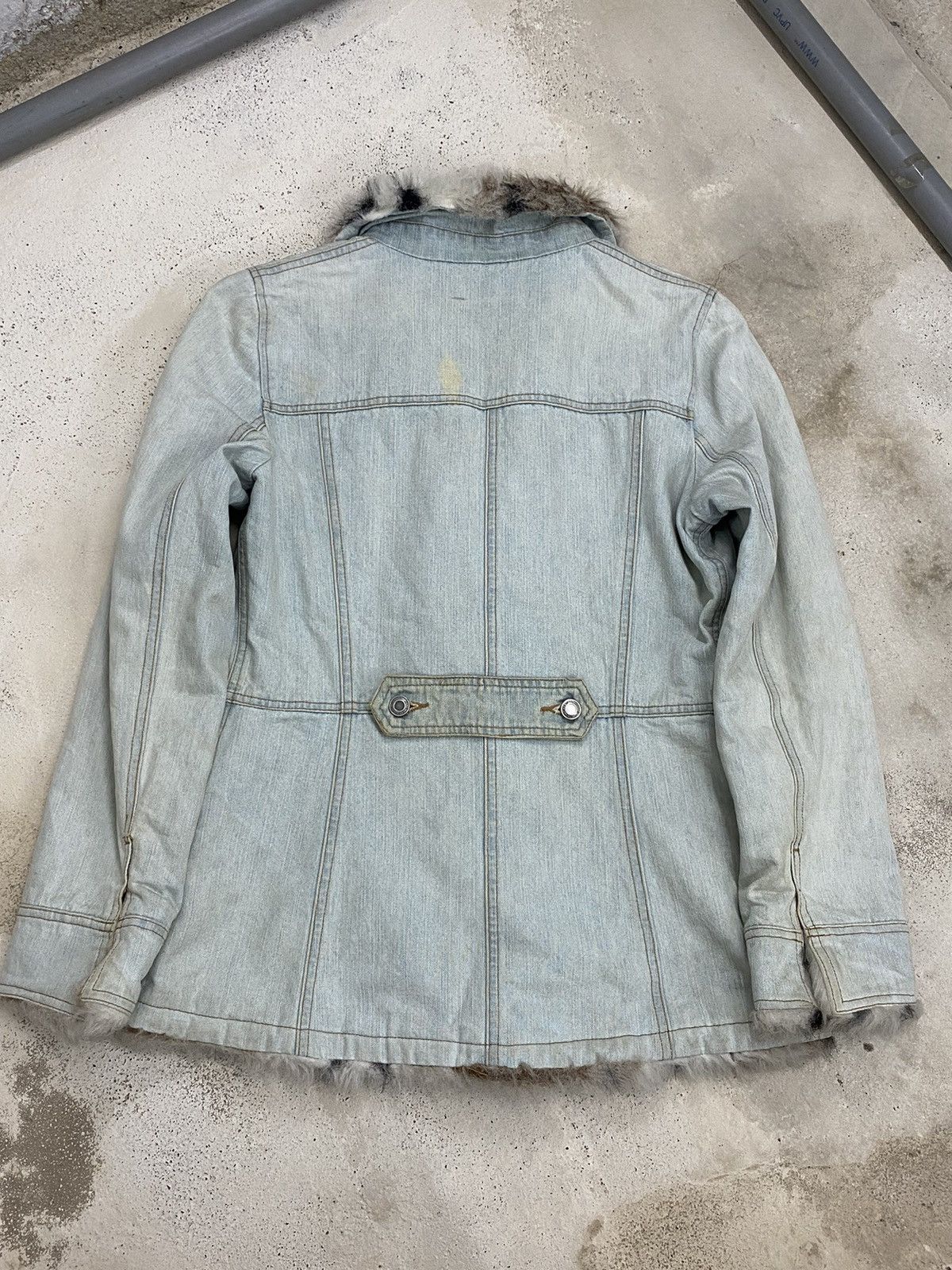 GOSTAR DE FUGA Parka Japan Jacket Jean Fur Winter Dirty Light Blue Jean Size US S / EU 44-46 / 1 - 9 Thumbnail