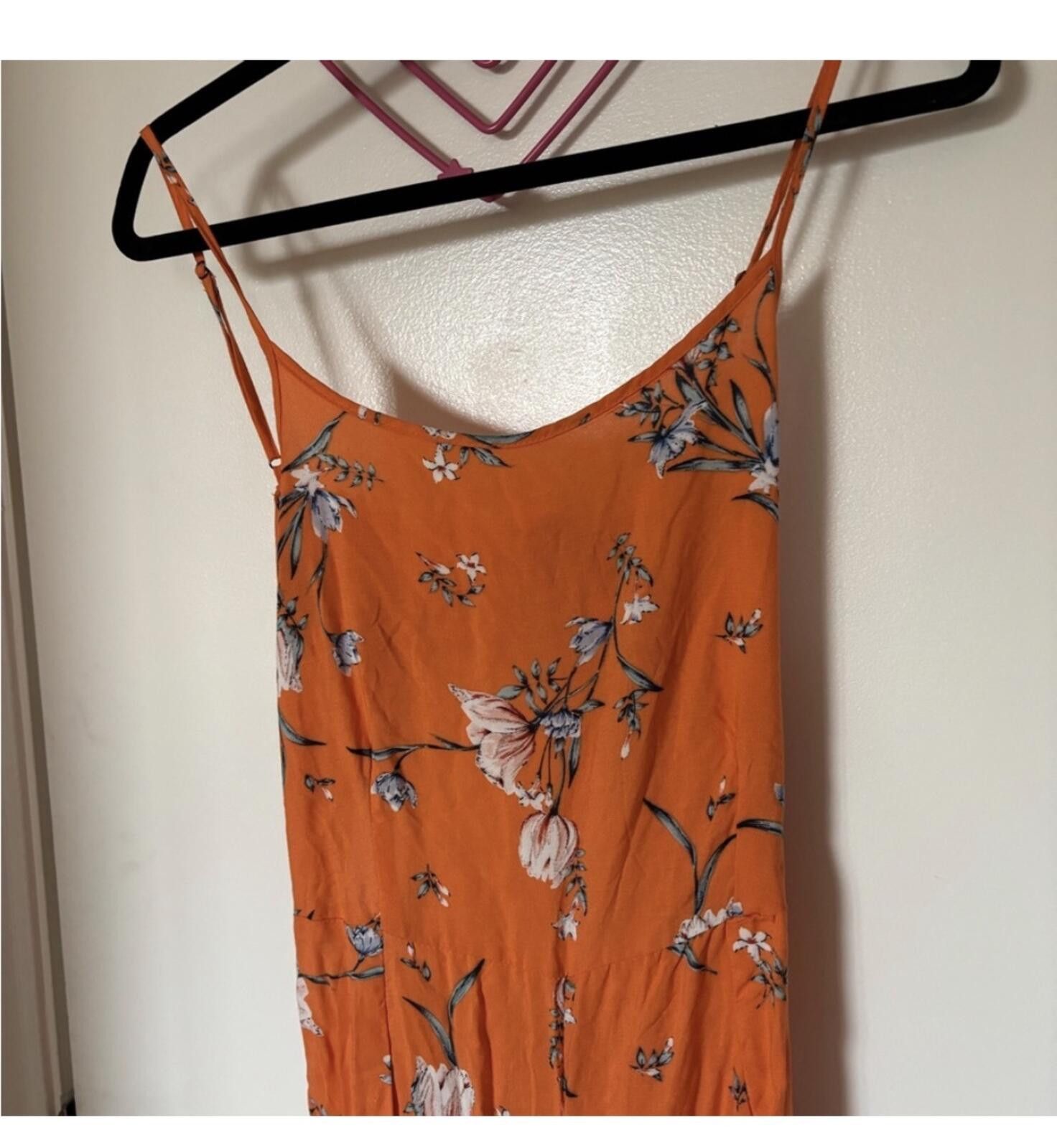Other (Shosho) Floral Orange 1-piece romper Size 32" / US 10 / IT 46 - 2 Thumbnail