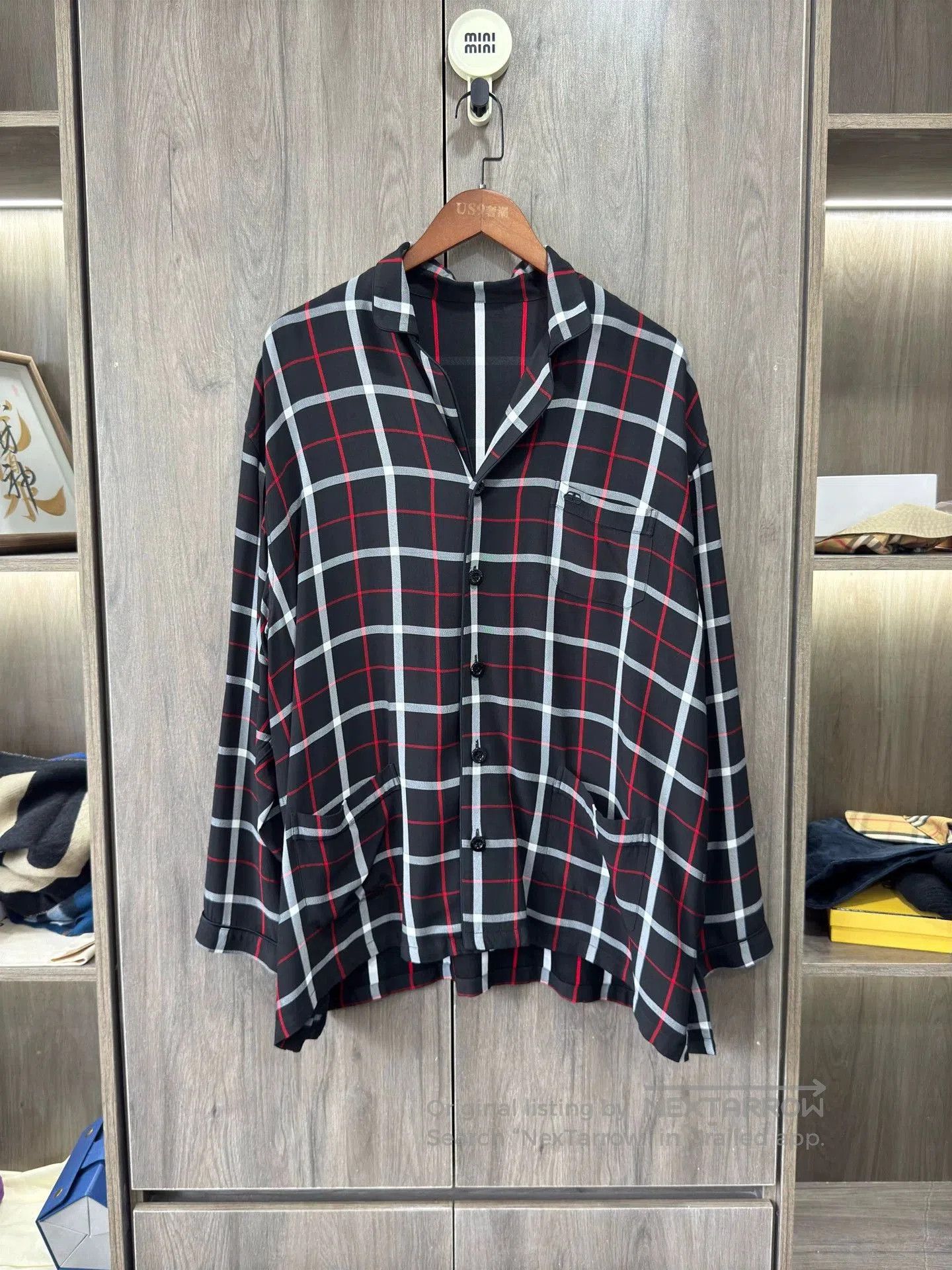 Balenciaga Balenciaga BB Embroidered Check Long Sleeve Shirt. Size US S / EU 44-46 / 1 - 1 Thumbnail