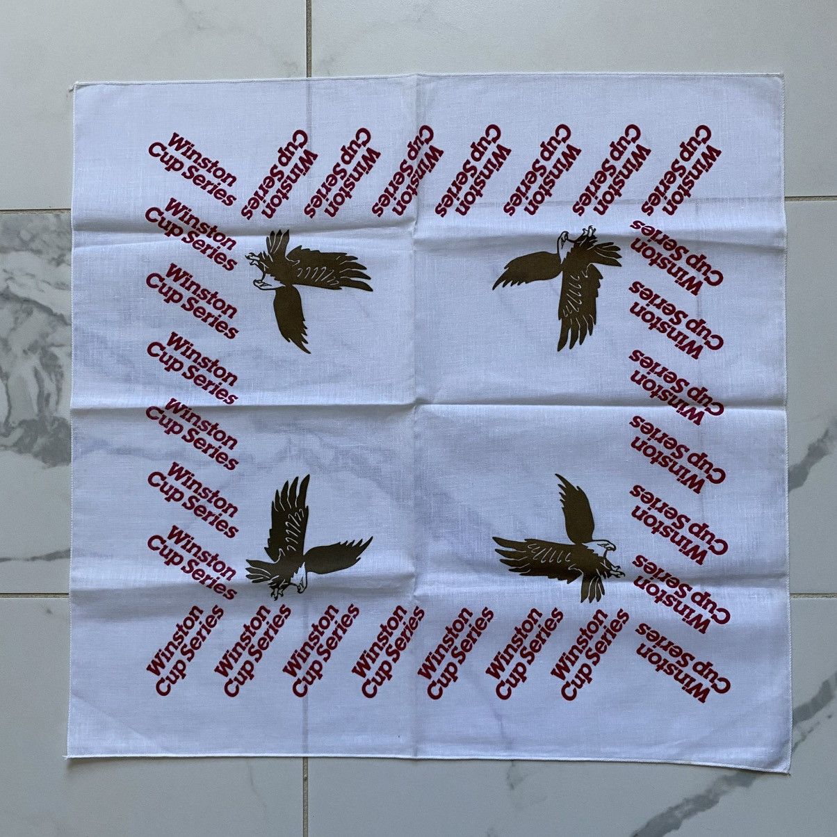 NASCAR × Vintage Vintage 1990s 90s Winston Cup Series NASCAR Bandana Eagle Size ONE SIZE - 1 Thumbnail