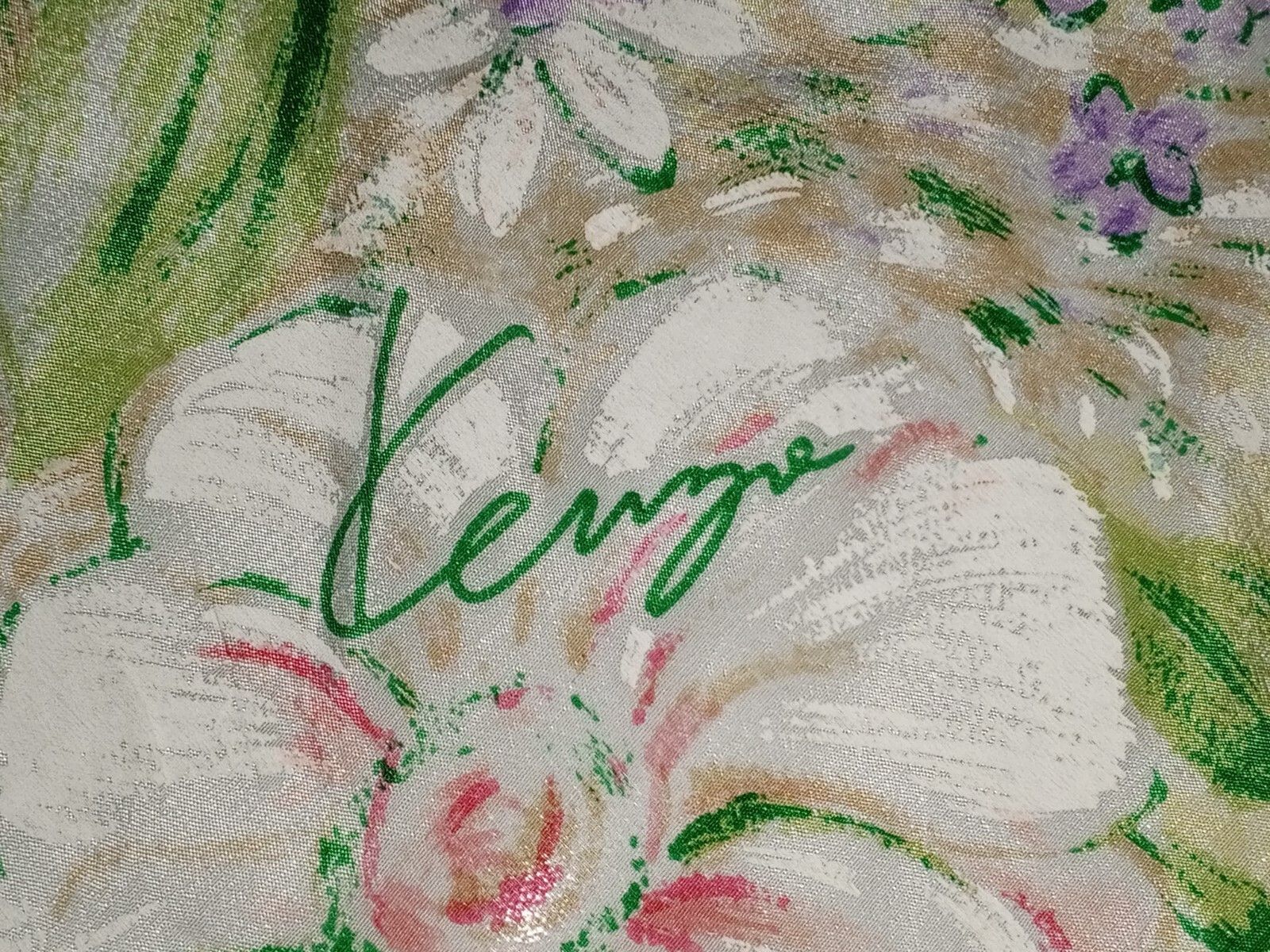 Kenzo KENZO PARIS France Floral Flowers Oversized XXL Silk Scarf Size ONE SIZE - 2 Thumbnail