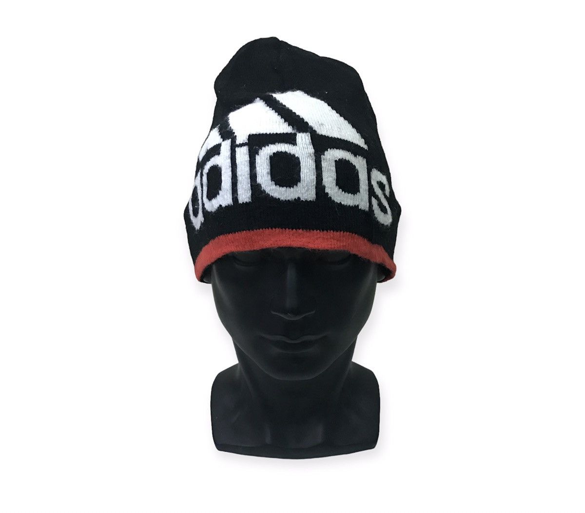 image of Adidas Spellout Beanie Hat in Black, Men's