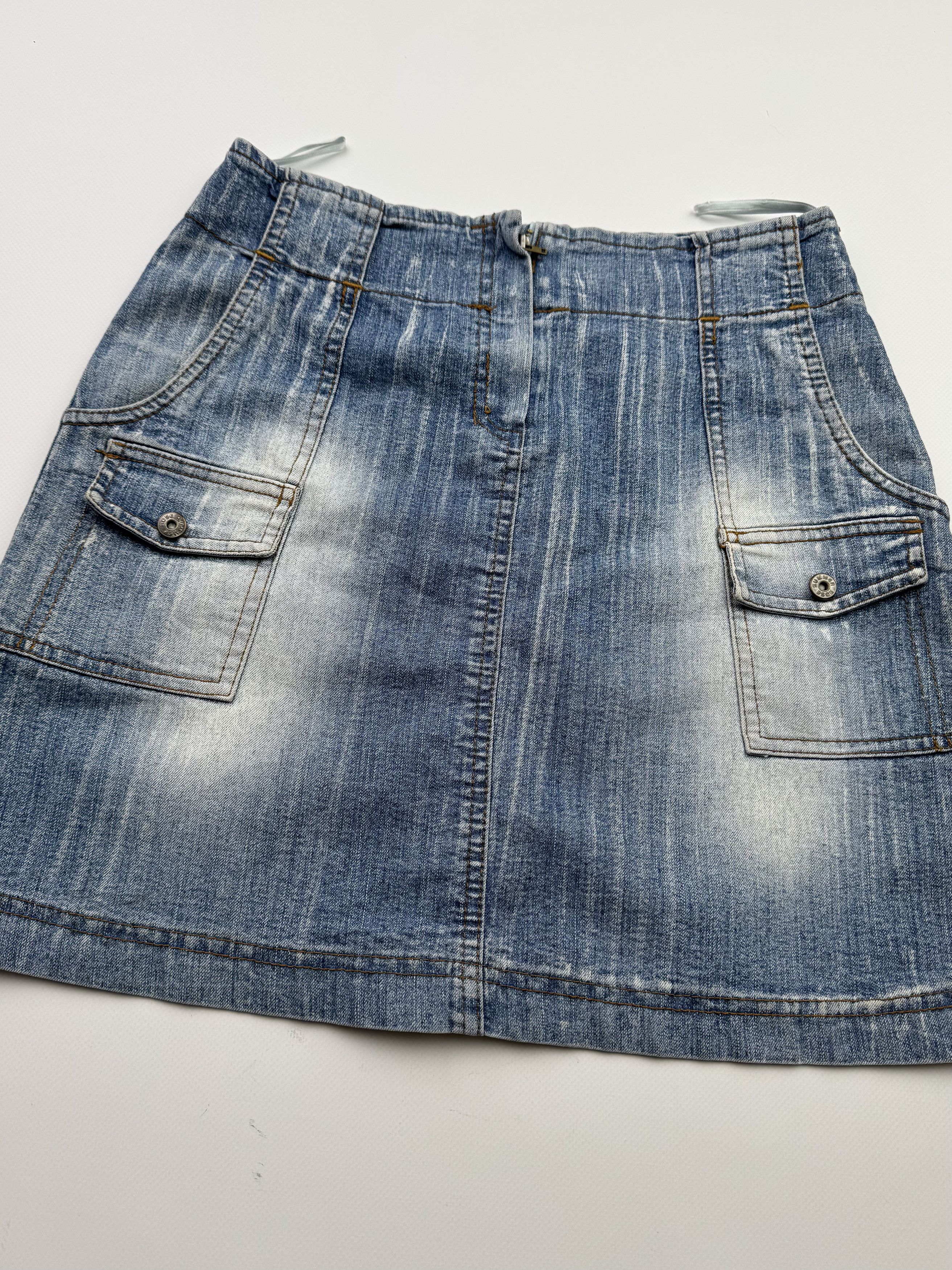 Vintage Vintage Cargo Faded Skirt B357(V325)E2 Size 26" / US 2 / IT 38 - 2 Thumbnail