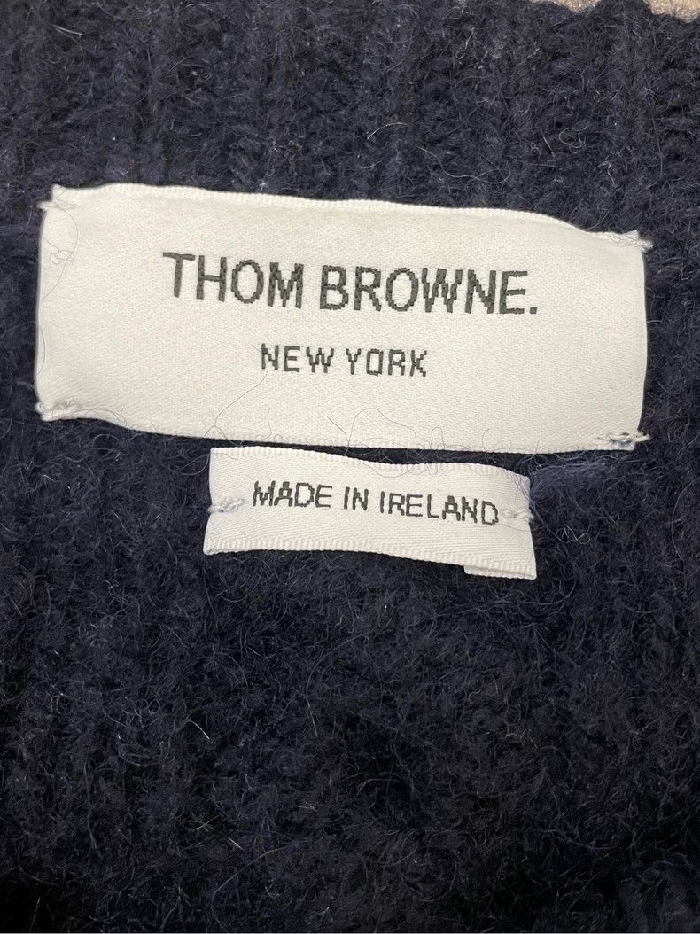 Thom Browne Thom browne Dark blue puppy short wool cardigan sweater 250 Size M / US 6-8 / IT 42-44 - 5 Thumbnail