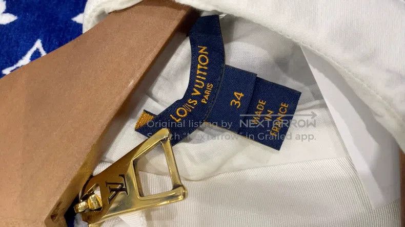 Louis Vuitton Louis Vuitton Klein Blue Full Logo Dress Size XXS / US 00 / IT 34 - 7 Thumbnail