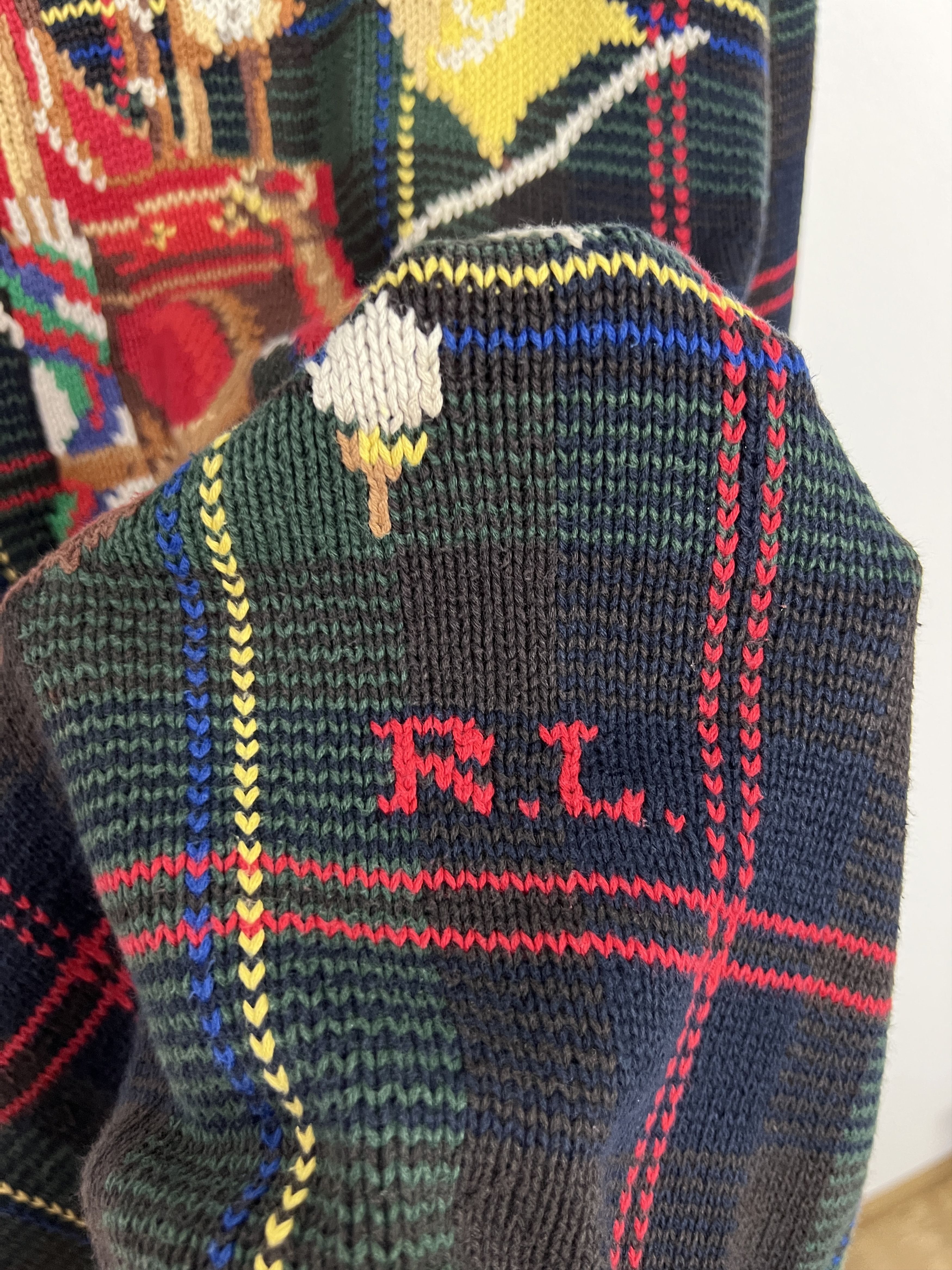 Ralph Lauren Vintage Ralph Lauren Golf Bag Striped Knit Sweater Pullover Size US M / EU 48-50 / 2 - 4 Thumbnail