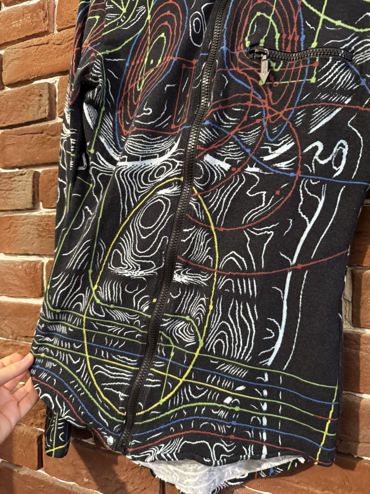 Jean Paul Gaultier Jean Paul Gaultier Circuit Cyborg Print Zip LS TOP JPG Rare Size S / US 4 / IT 40 - 7 Thumbnail