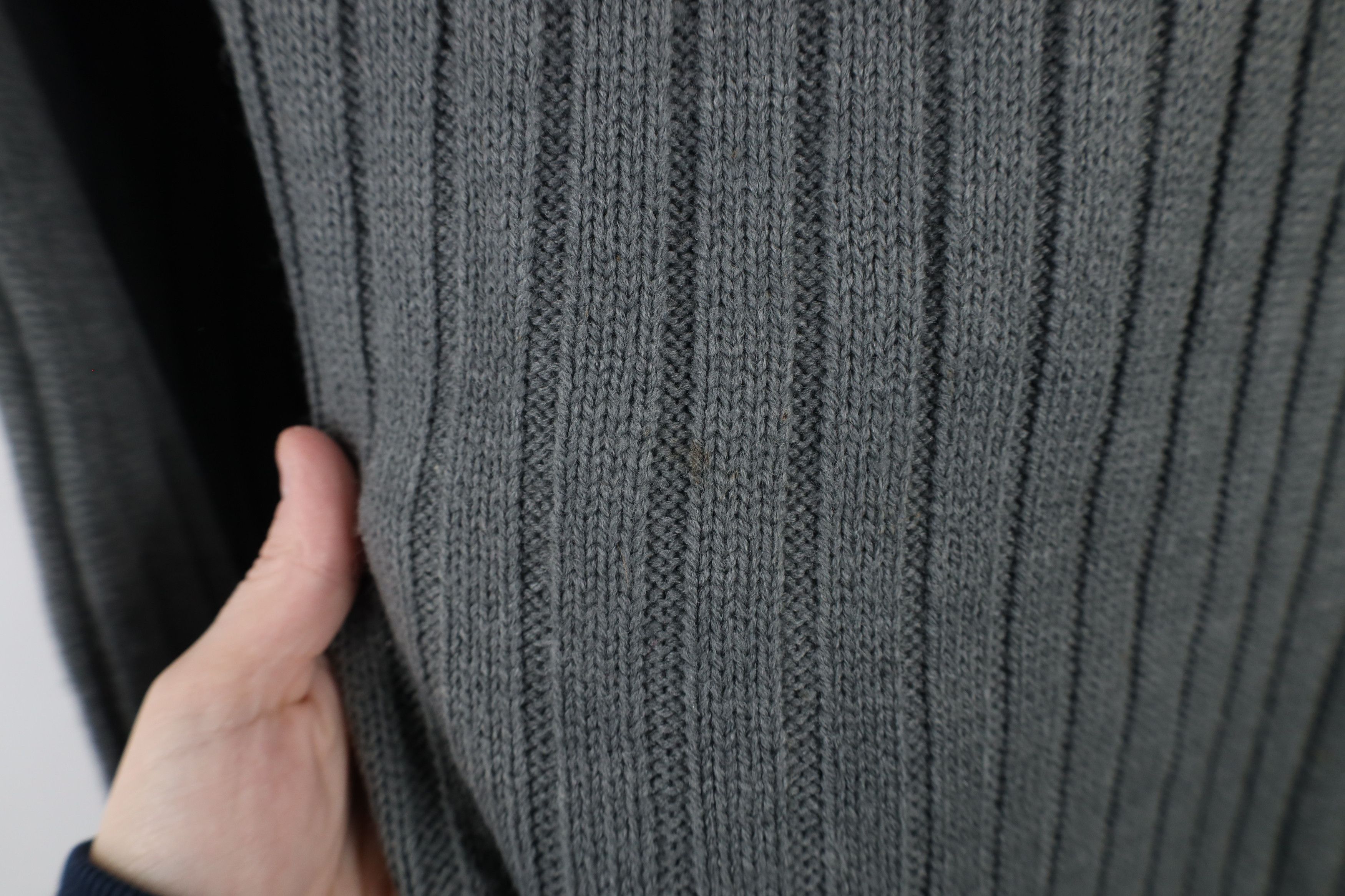 Aeropostale × Vintage Vintage 90s Y2K Aeropostale Chunky Ribbed Knit Sweater Gray Size US XL / EU 56 / 4 - 6 Thumbnail