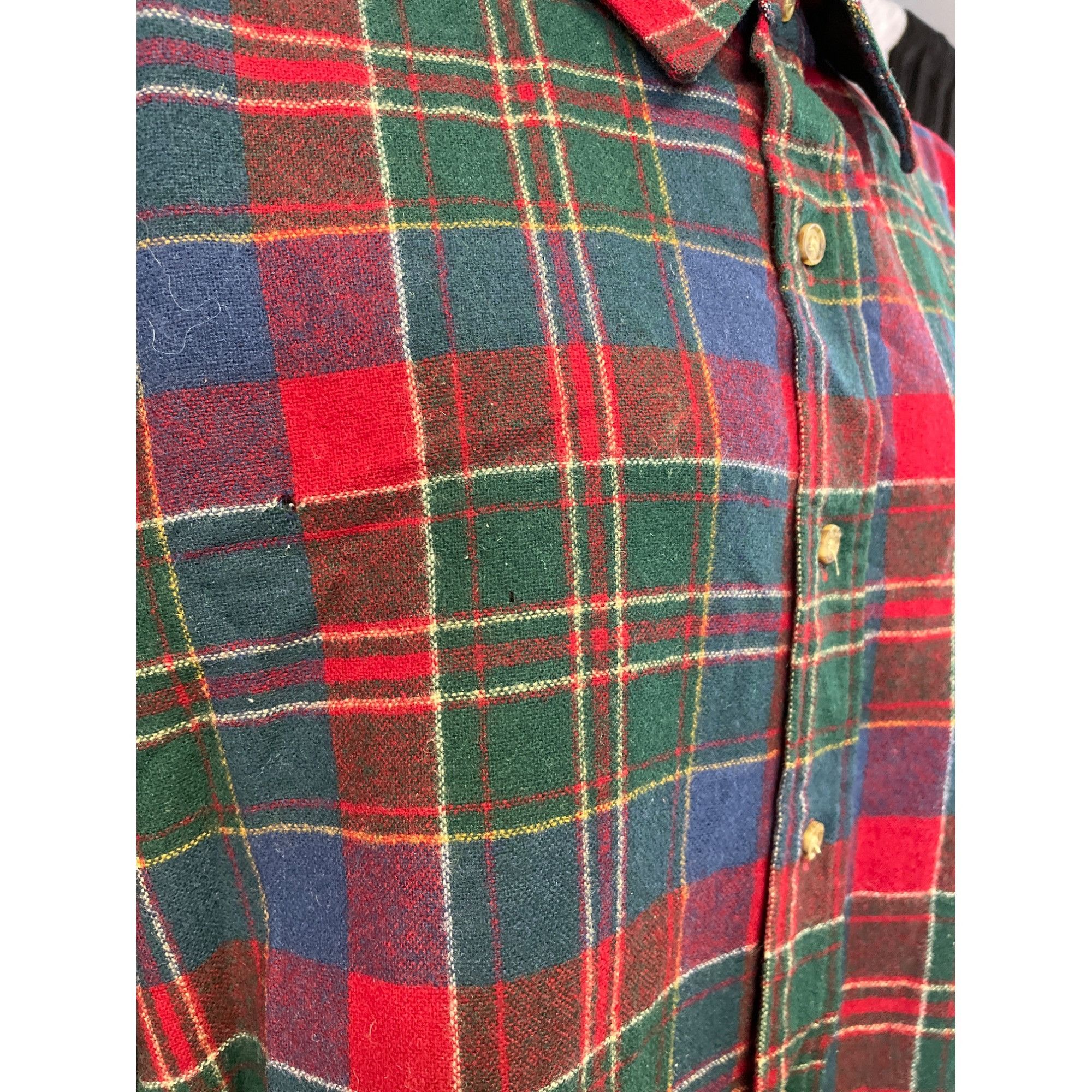 Pendleton Pendleton Men's Red Plaid Wool Long Sleeve Button up Shirt X Size US XL / EU 56 / 4 - 9 Thumbnail