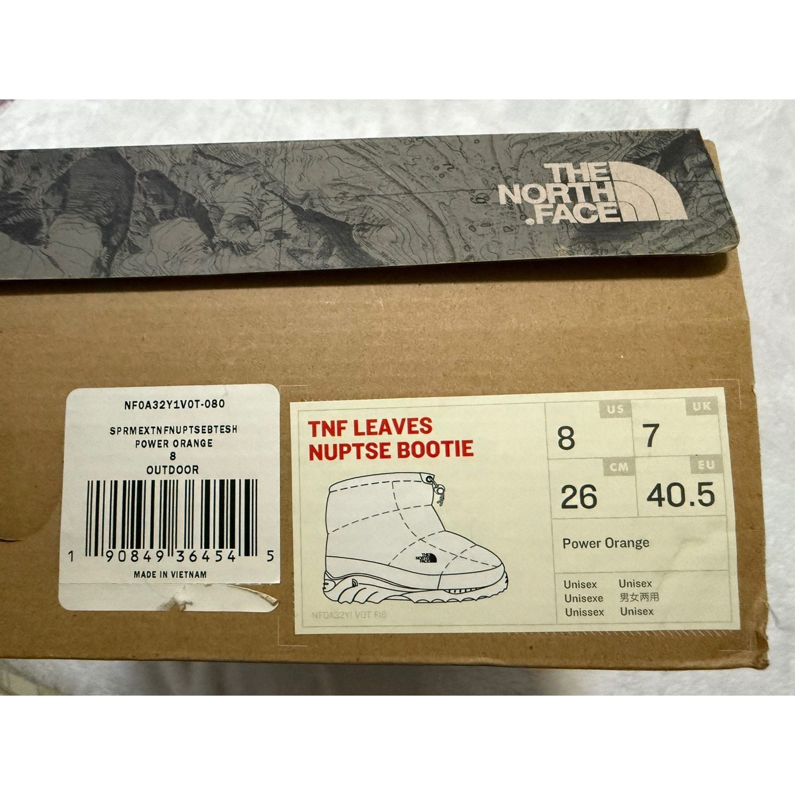 The North Face Supreme x The North Face Nuptse Boot Power Orange Men Size 8 Size US 8 / EU 41 - 8 Thumbnail
