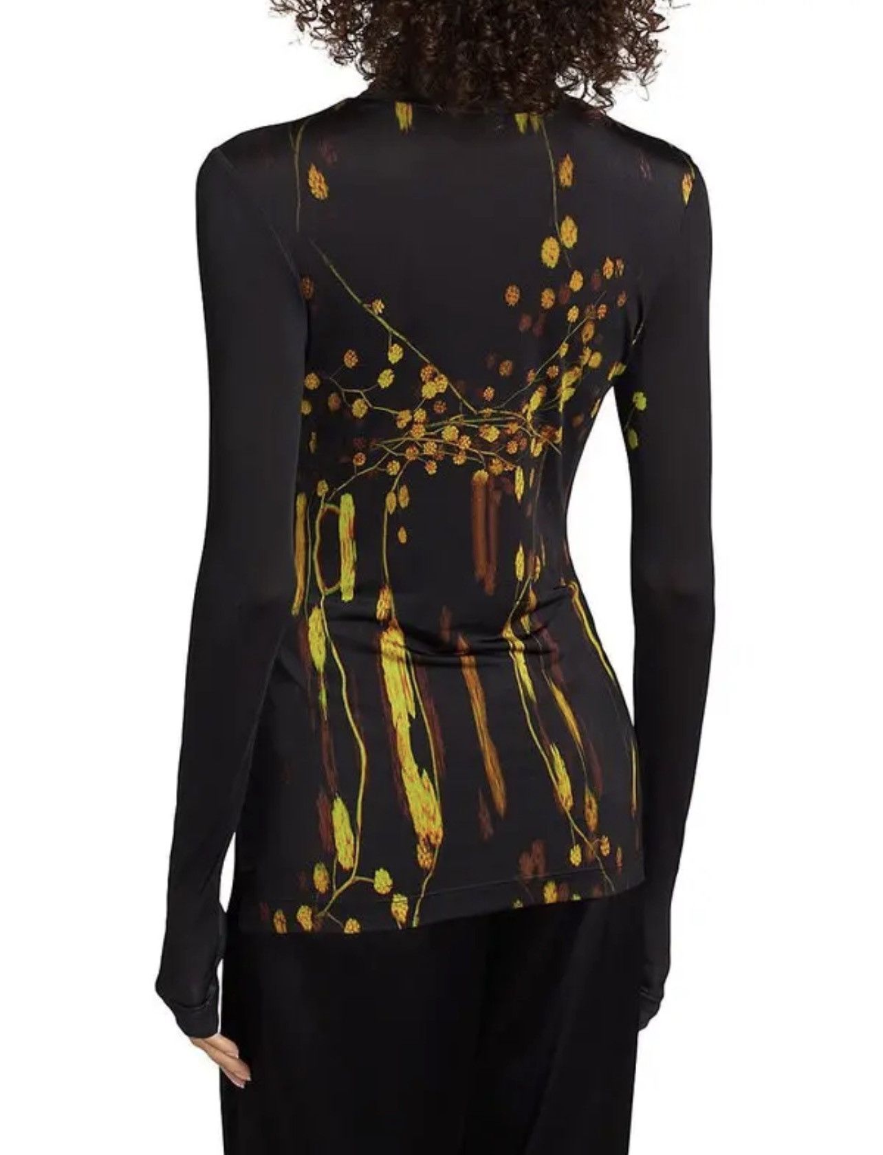 Prabal Gurung PRABAL GURUNG Women’s Abstract Floral Turtleneck Top size M Size M / US 6-8 / IT 42-44 - 2 Thumbnail