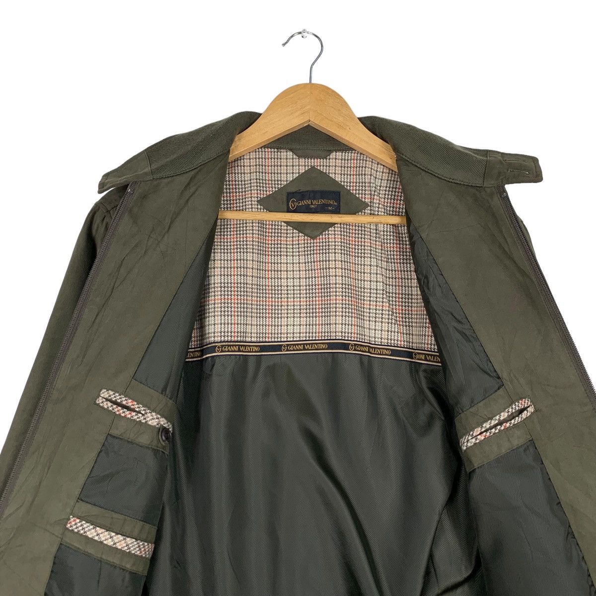 Gianni Valentino GIANNI VALENTINO Olive Green Casual Jacket #1141-C52 Size US M / EU 48-50 / 2 - 12 Thumbnail