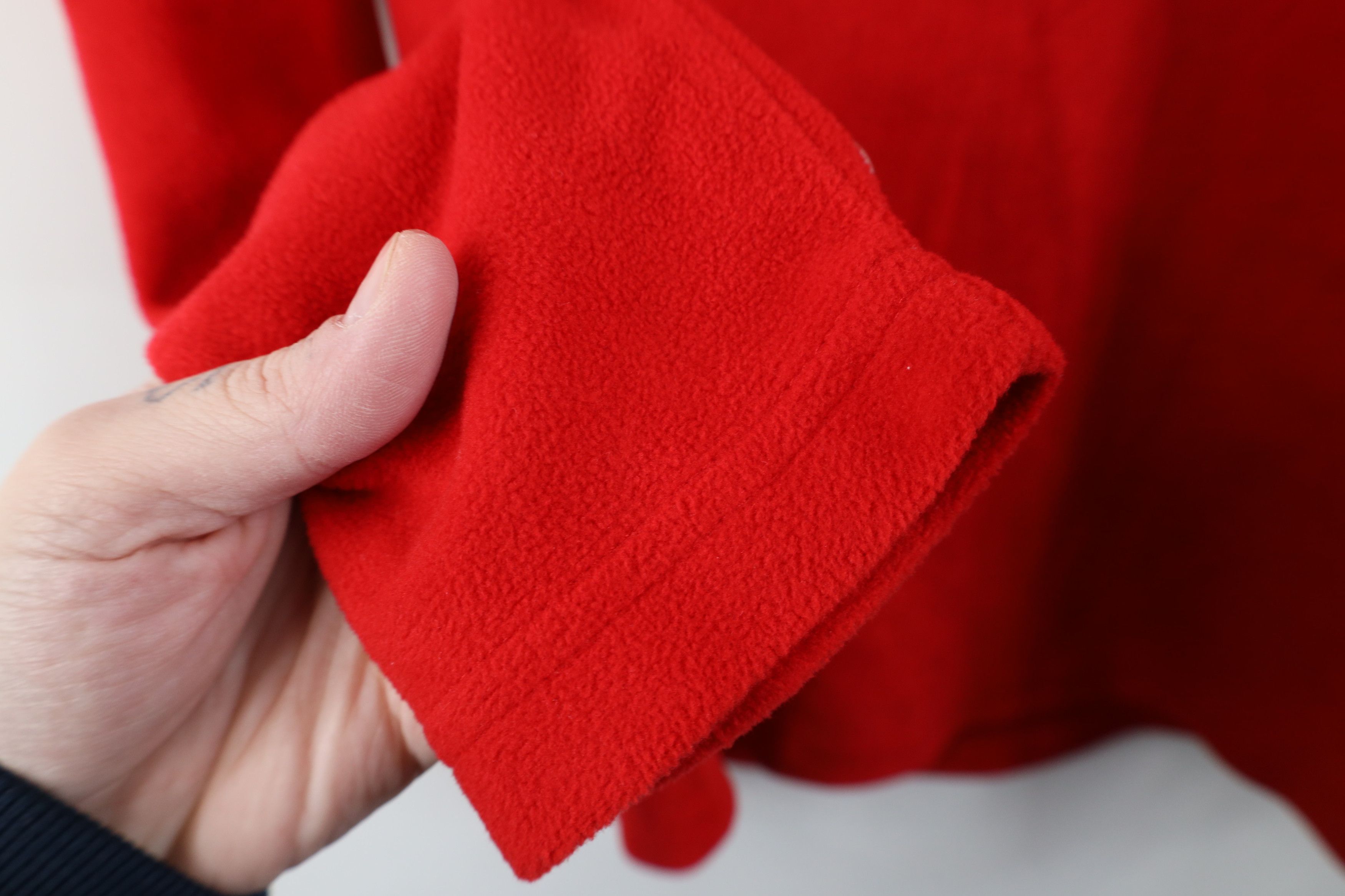 Woolrich Woolen Mills Deadstock Vintage Woolrich 1/4 Half Zip Fleece Sweater Red Size L / US 10 / IT 46 - 6 Thumbnail