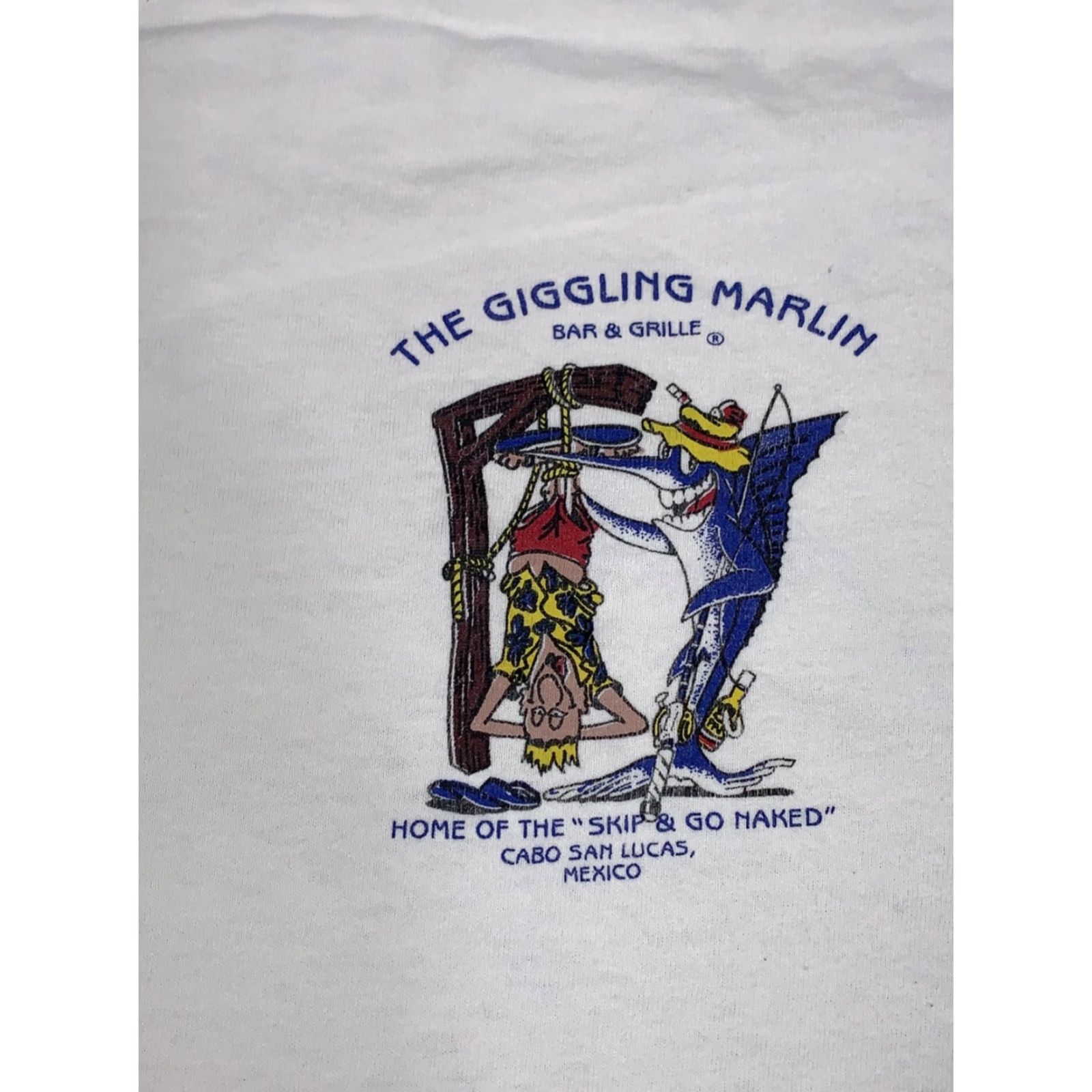 Vintage VINTAGE Cabo San Lucas Fishing Shirt Mens XL White Marlin Tuna Dorado 12172 Size US XL / EU 56 / 4 - 4 Thumbnail