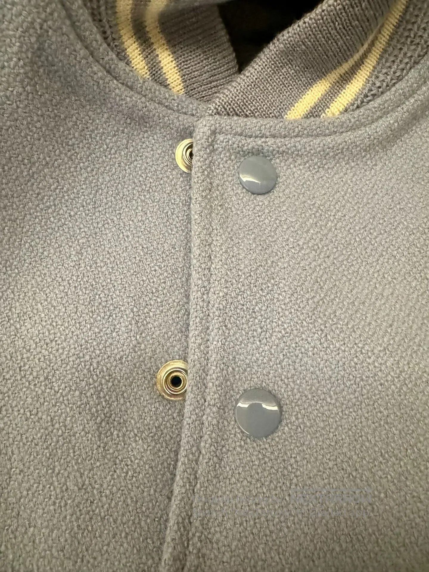 Saint Laurent Paris Saint Laurent Light Blue Baseball Jacket. Size XS / US 0-2 / IT 36-38 - 8 Thumbnail