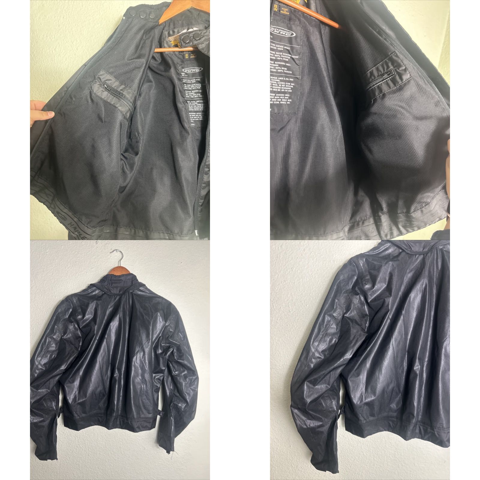 Harley Davidson Harley-Davidson FXRG Women’s Inner Liner Jacket Small Black Full Zip Womens Model Liner Size S / US 4 / IT 40 - 9 Thumbnail