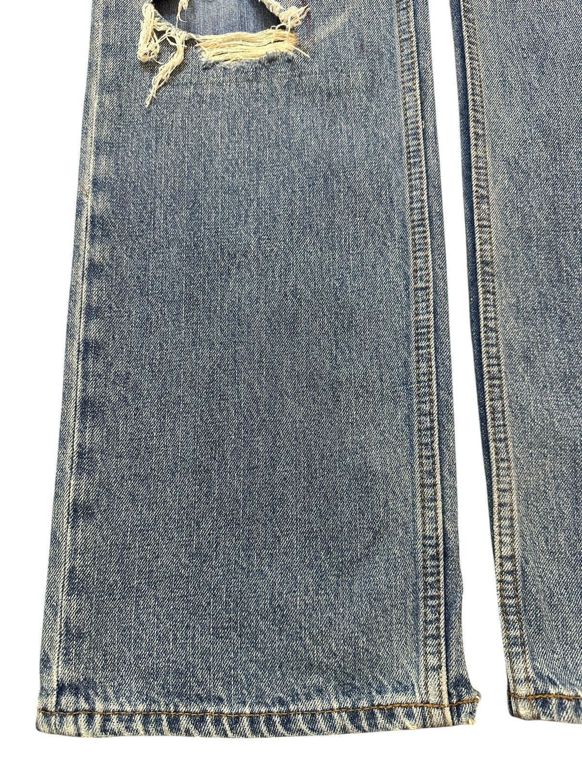 Hysteric Glamour Vintage Japanese Brand Blue Faded Distressed Loose Jeans Size US 32 / EU 48 - 7 Thumbnail