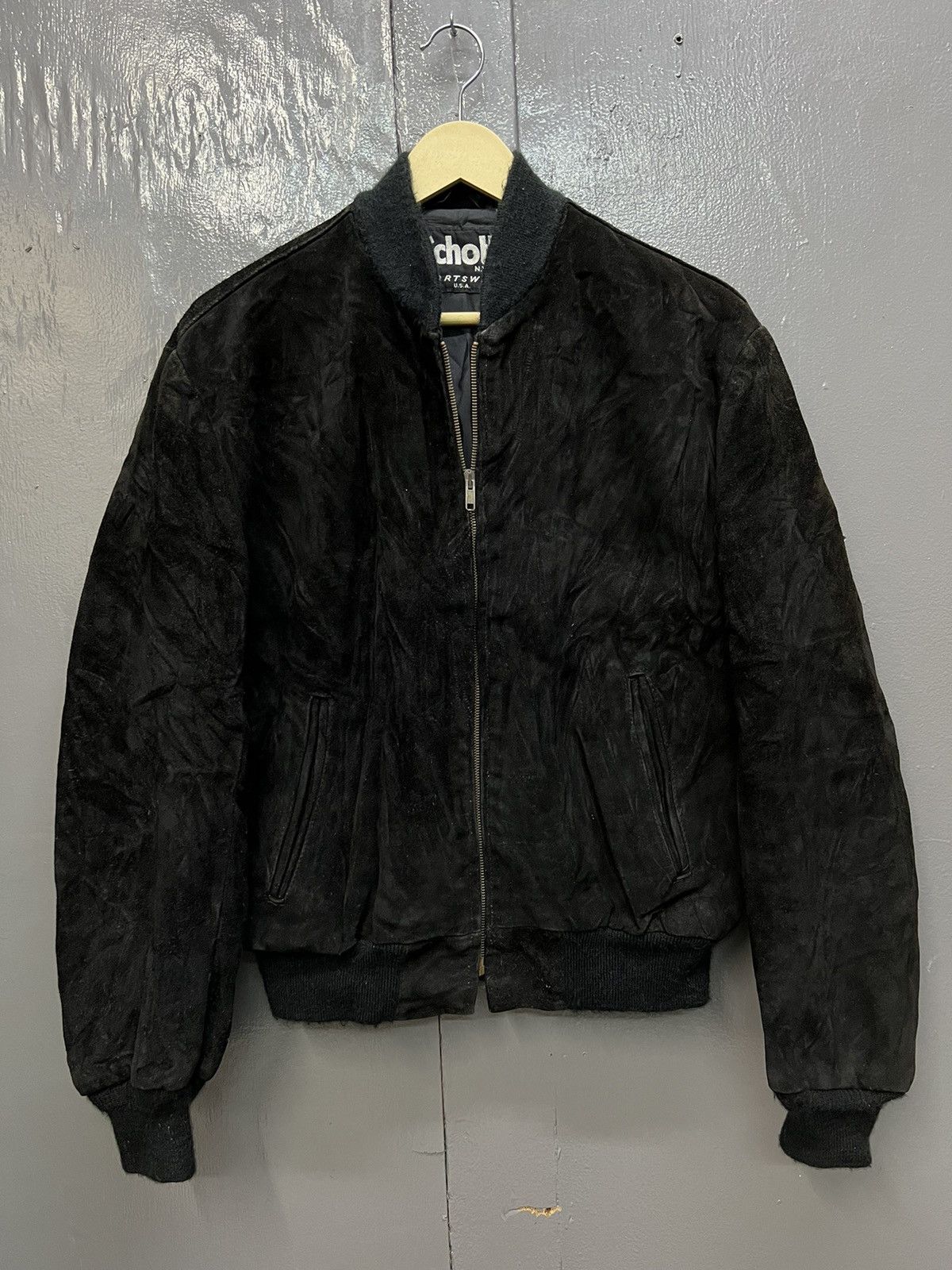 Schott VINTAGE SCHOTT SUEDE LEATHER JACKET Size US S / EU 44-46 / 1 - 1 Thumbnail