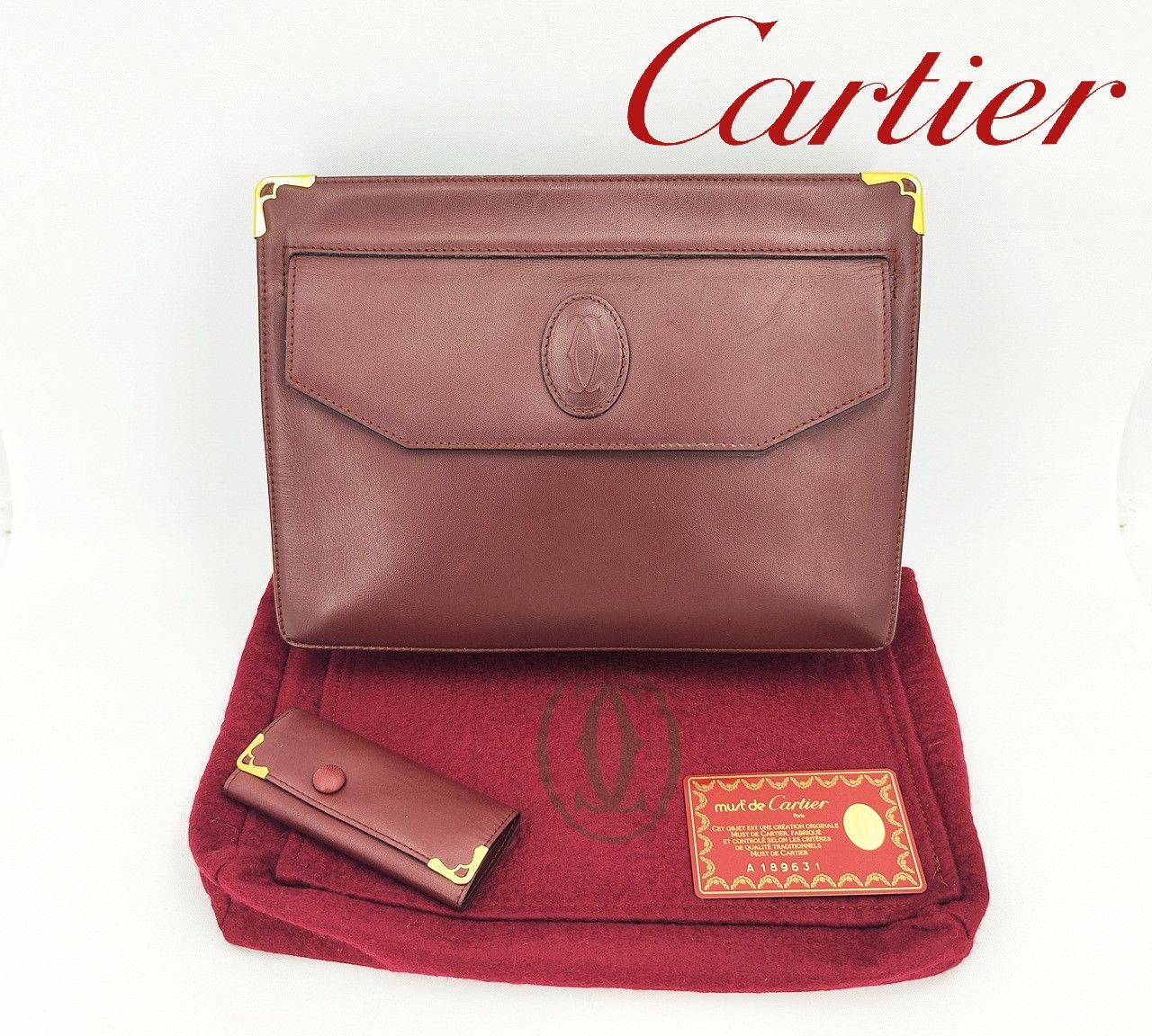 Cartier CARTIER Must de Cartier clutch bag with key holder Size ONE SIZE - 1 Thumbnail