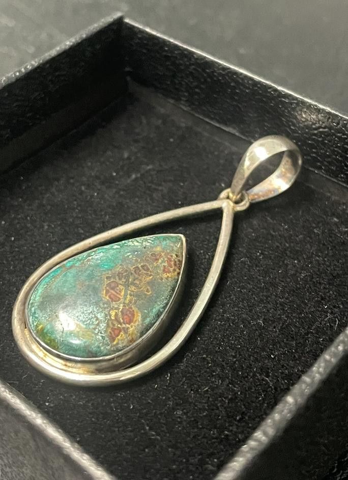 Designer Multi Color Chrysocolla .925 Size ONE SIZE - 1 Thumbnail