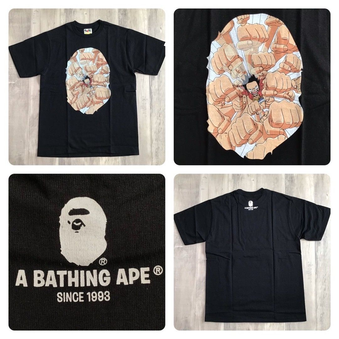 Bape BAPE × One Piece Luffy Gatling T-shirt a bathing ape Size US M / EU 48-50 / 2 - 1 Thumbnail