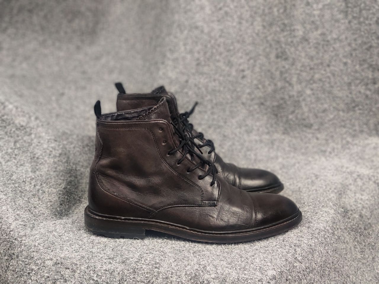 Oliver Sweeney Oliver Sweeney Dark Brown Calf Leather Derby Combat Boots Size US 10.5 / EU 43-44 - 1 Thumbnail