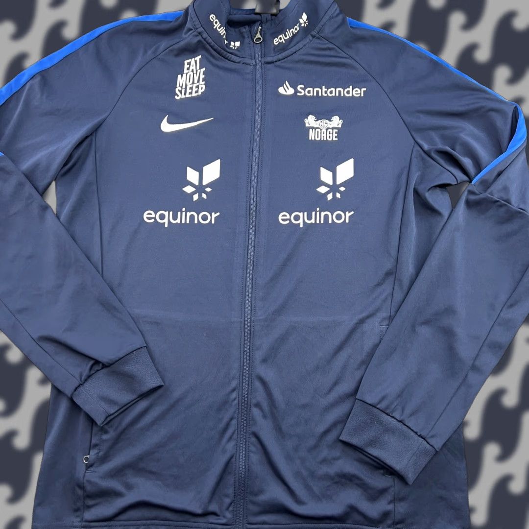 Nike Nike Track Jacket Small Football Blue Long Sleeve Men Regular Size S, Norway, Drill, Quick Dry, Full Zip Size US S / EU 44-46 / 1 - 1 Thumbnail