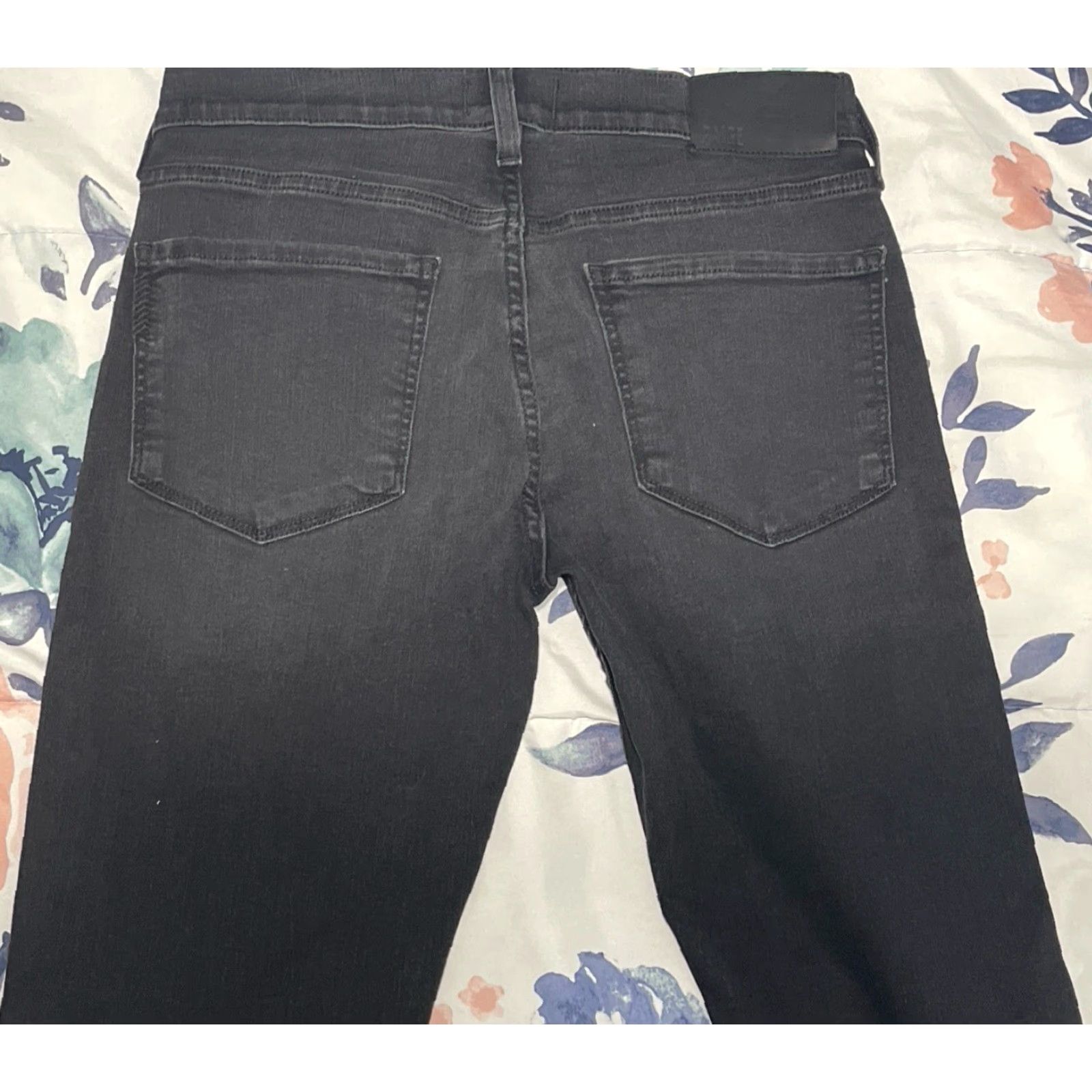 Paige Paige Lennox Jeans Slim 29x31.5 Black Fade Denim Mens Straight Stretch 5-Pocket Zip Button Logo USA Belt Not Included Size US 29 - 5 Thumbnail