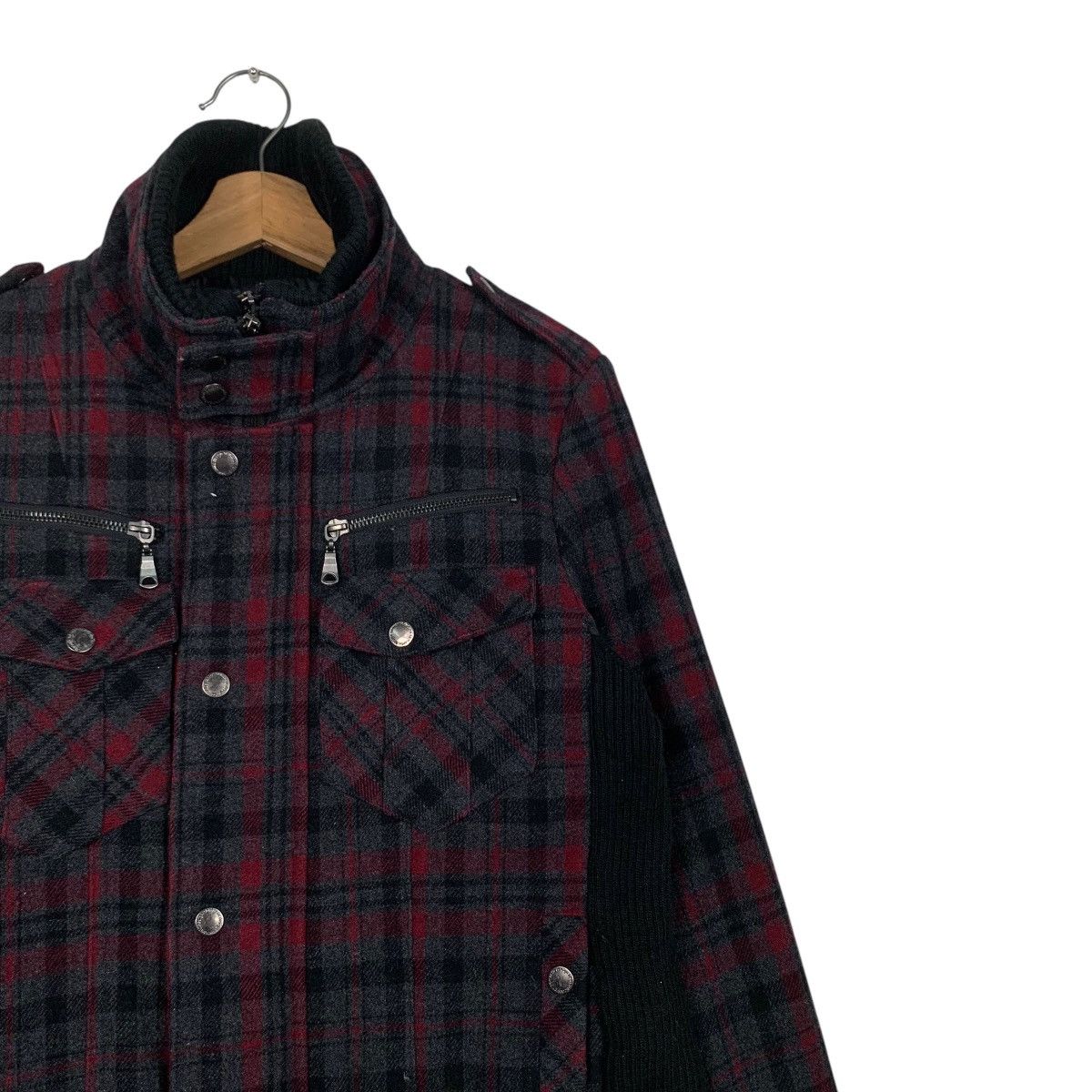 semanticdesign ☀️Semantic design wool red tartan punk jacket Size US S / EU 44-46 / 1 - 6 Thumbnail