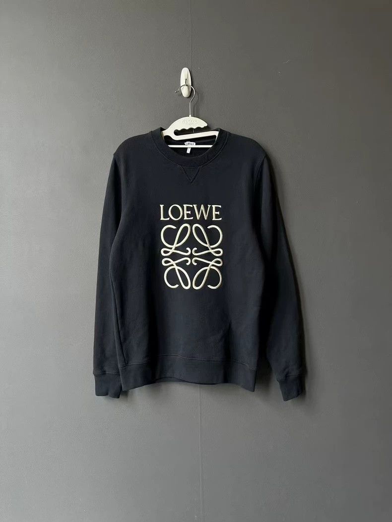 Loewe LOEWE Dark blue embroidered sweater Size M / US 6-8 / IT 42-44 - 1 Thumbnail