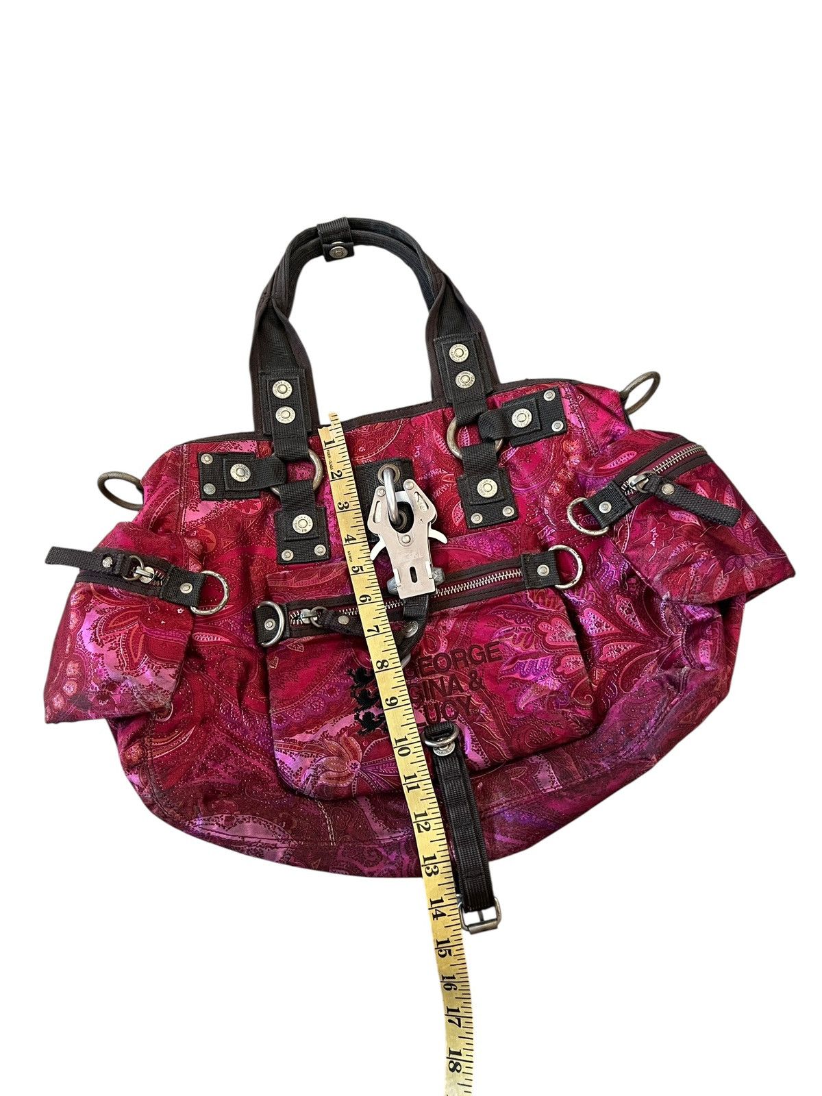 George Gina & Lucy 2000 George, Gina & Lucy Danish Bobtail Paisley Pattern Bag Size ONE SIZE - 15 Thumbnail