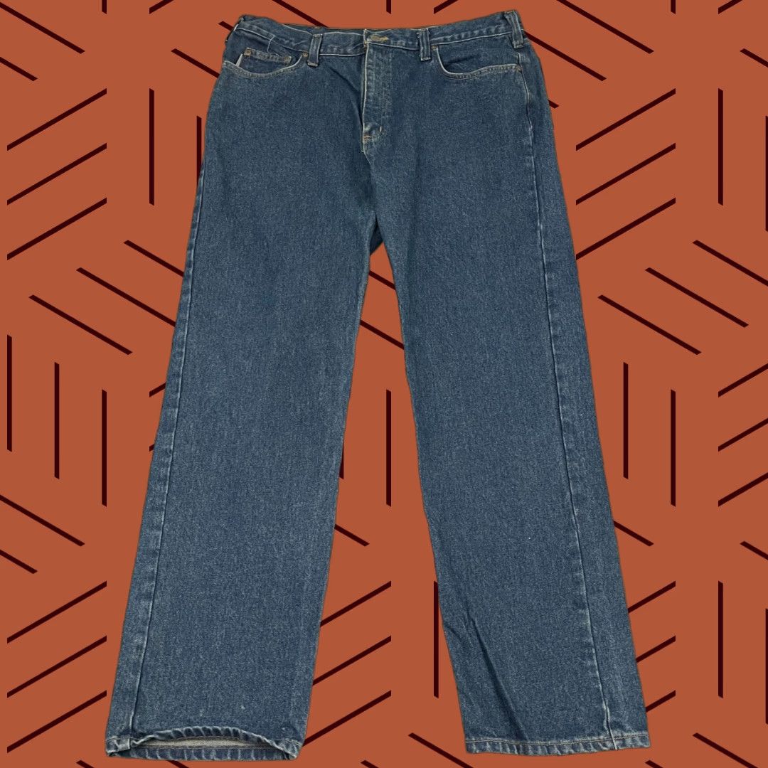 Carhartt VINTAGE Carhartt B460 DVB Jeans Mens 38 x 34 Relaxed Blue Denim Workwear Western Size US 38 / EU 54 - 1 Thumbnail