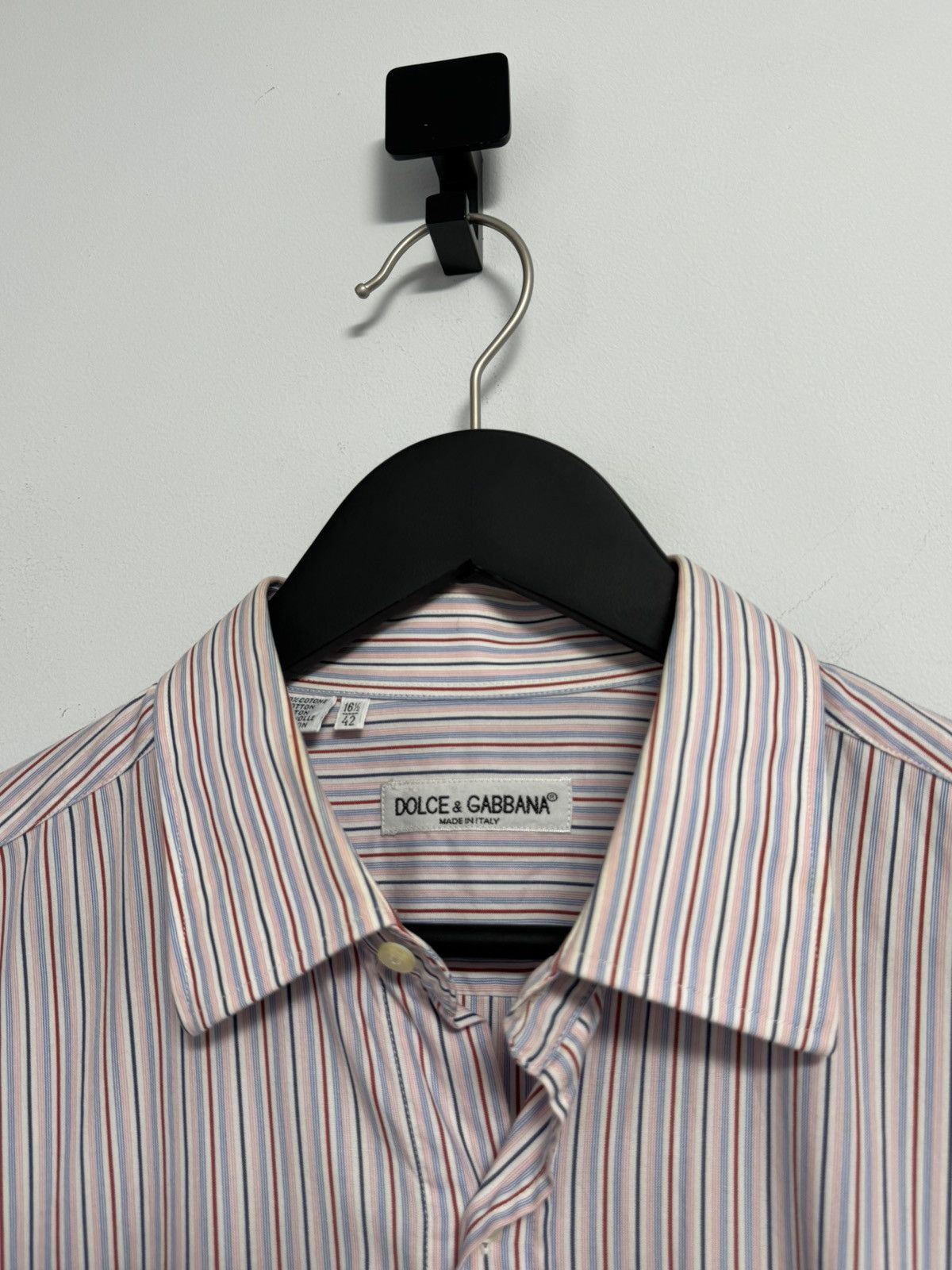 Dolce & Gabbana Dolce&Gabbana Button Up Shirt Luxury Size 16 1/2 42 Size US XL / EU 56 / 4 - 3 Thumbnail