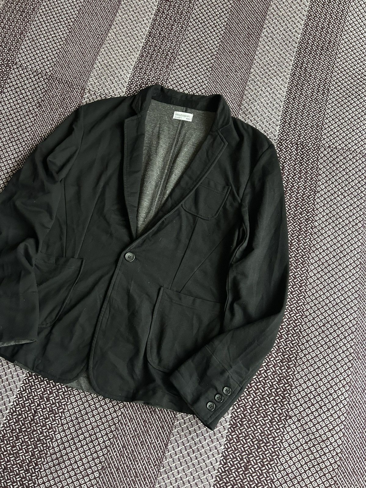 Japanese Brand Mens Blazer One Button KM027 Tokyo Japan 2002 Size XXL Rare Size 44R - 2 Thumbnail