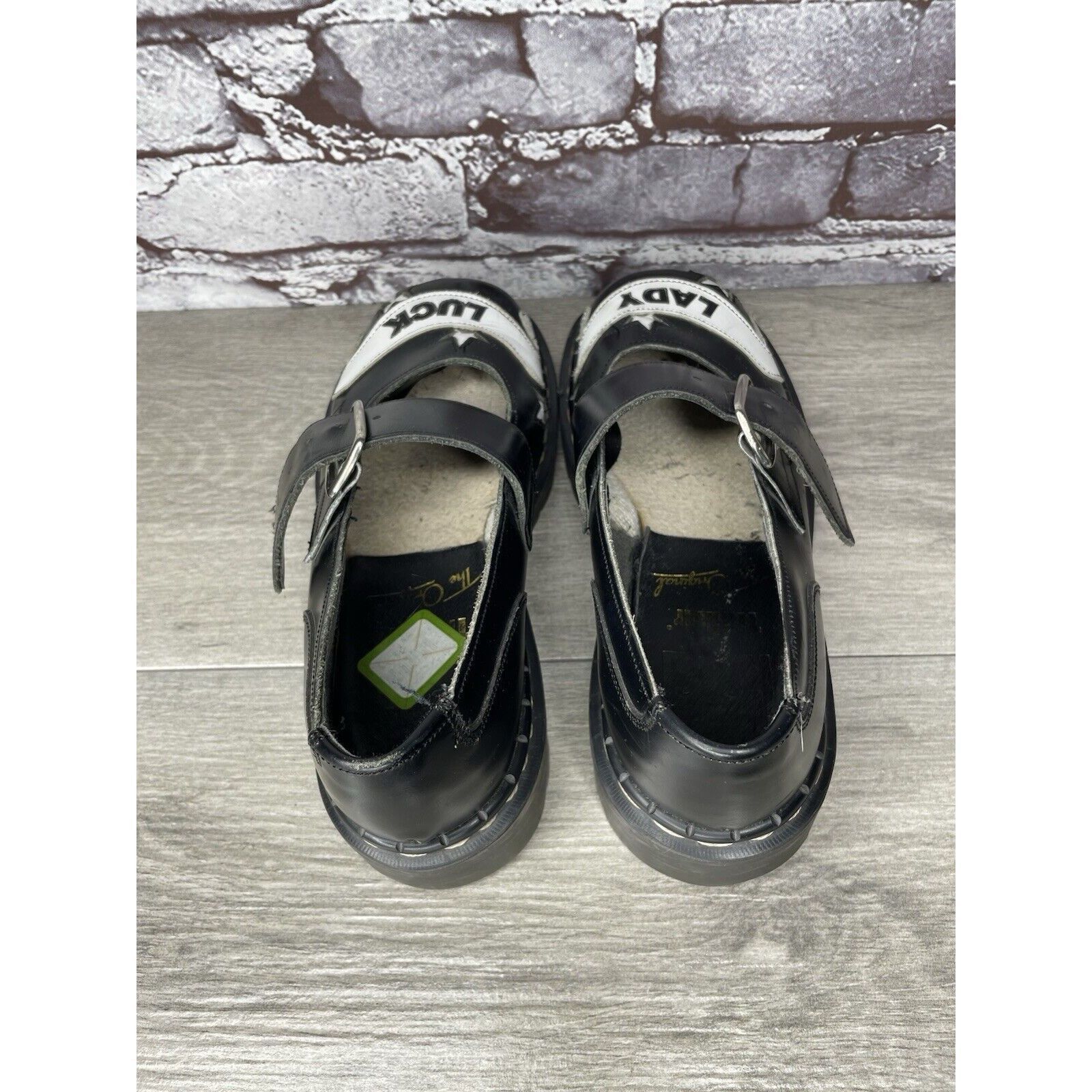 Other VTG TUK LADY LUCK Black Leather MaryJane Strap England Shoes Size US 5.5 / IT 35.5 - 5 Thumbnail