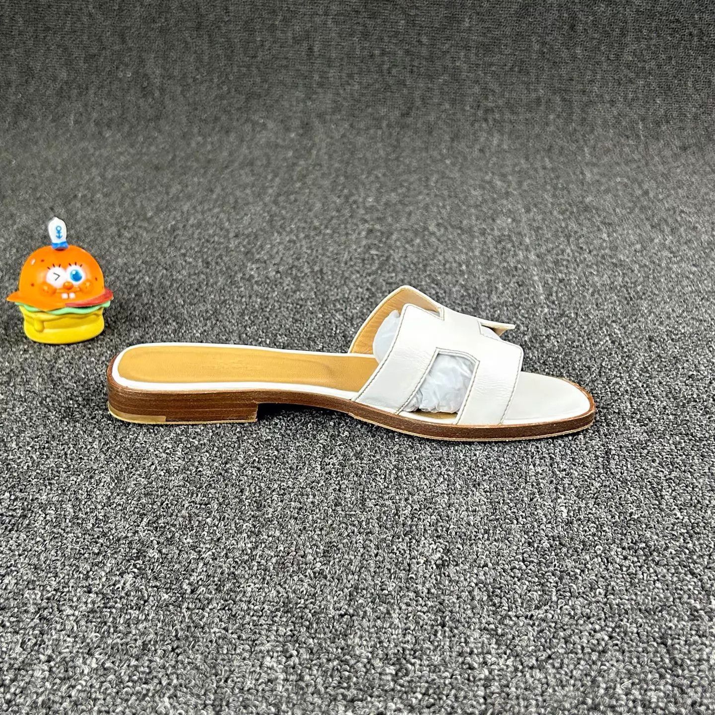 Hermes Hermes White Classic H Slide 36 Size US 5.5 / IT 35.5 - 4 Thumbnail