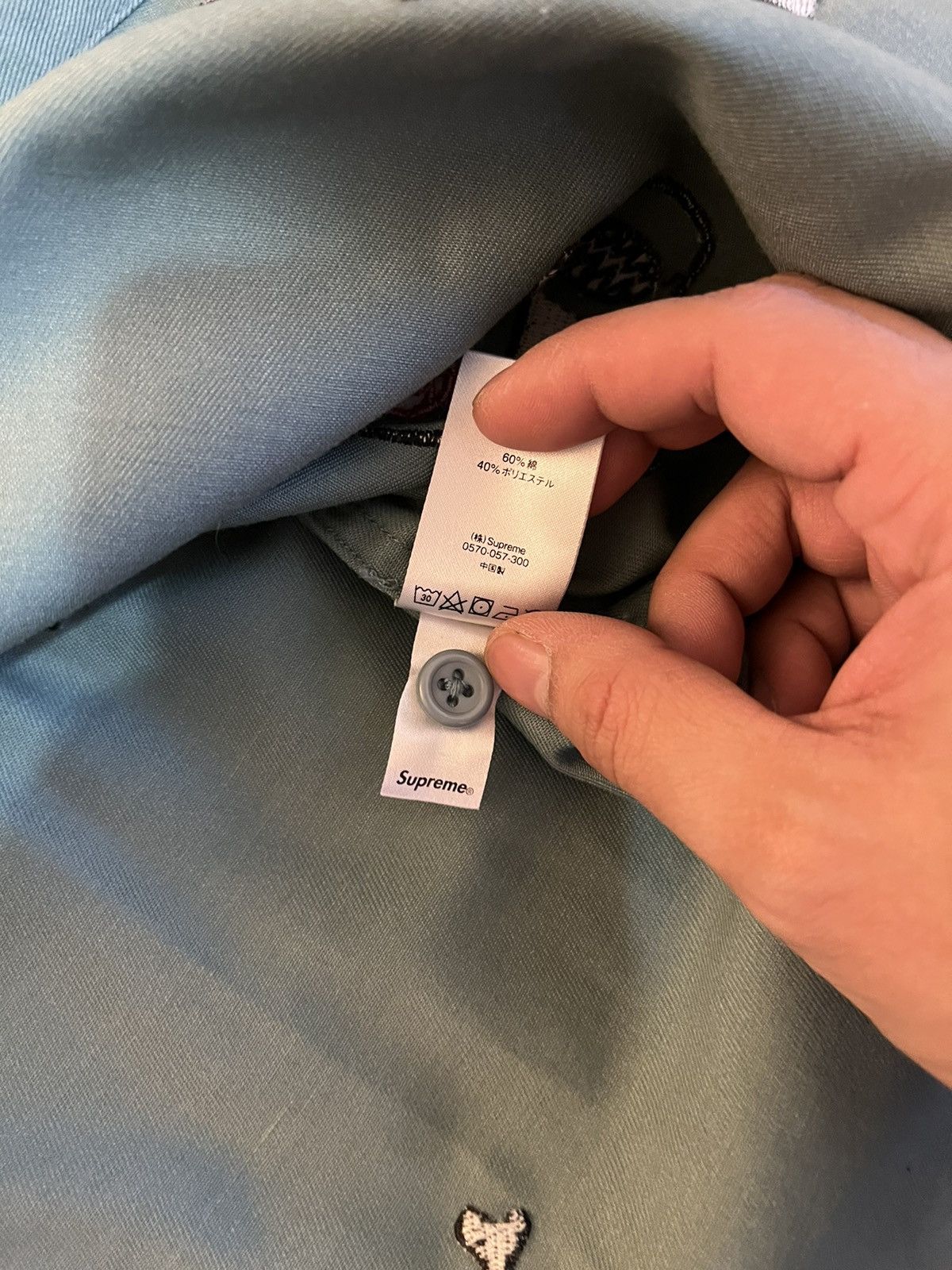 Supreme Supreme skulls work shirt small Clayton Peterson